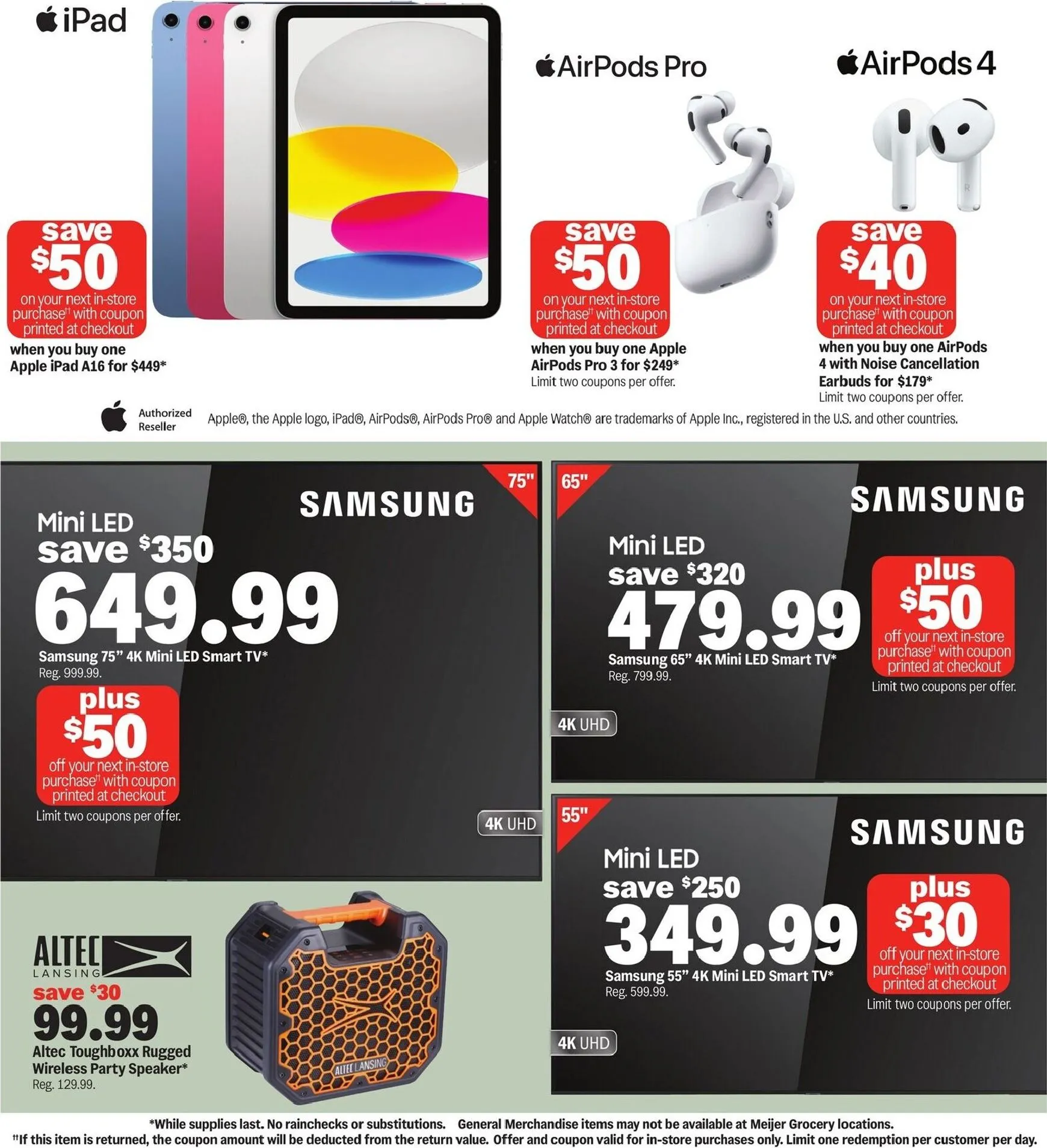 Weekly ad Future Meijer - College vibes. real low prices flyer valid from Wednesday 07/29/2026 to Tuesday 08/04/2026 from July 29 to August 4 2026 - Page 5