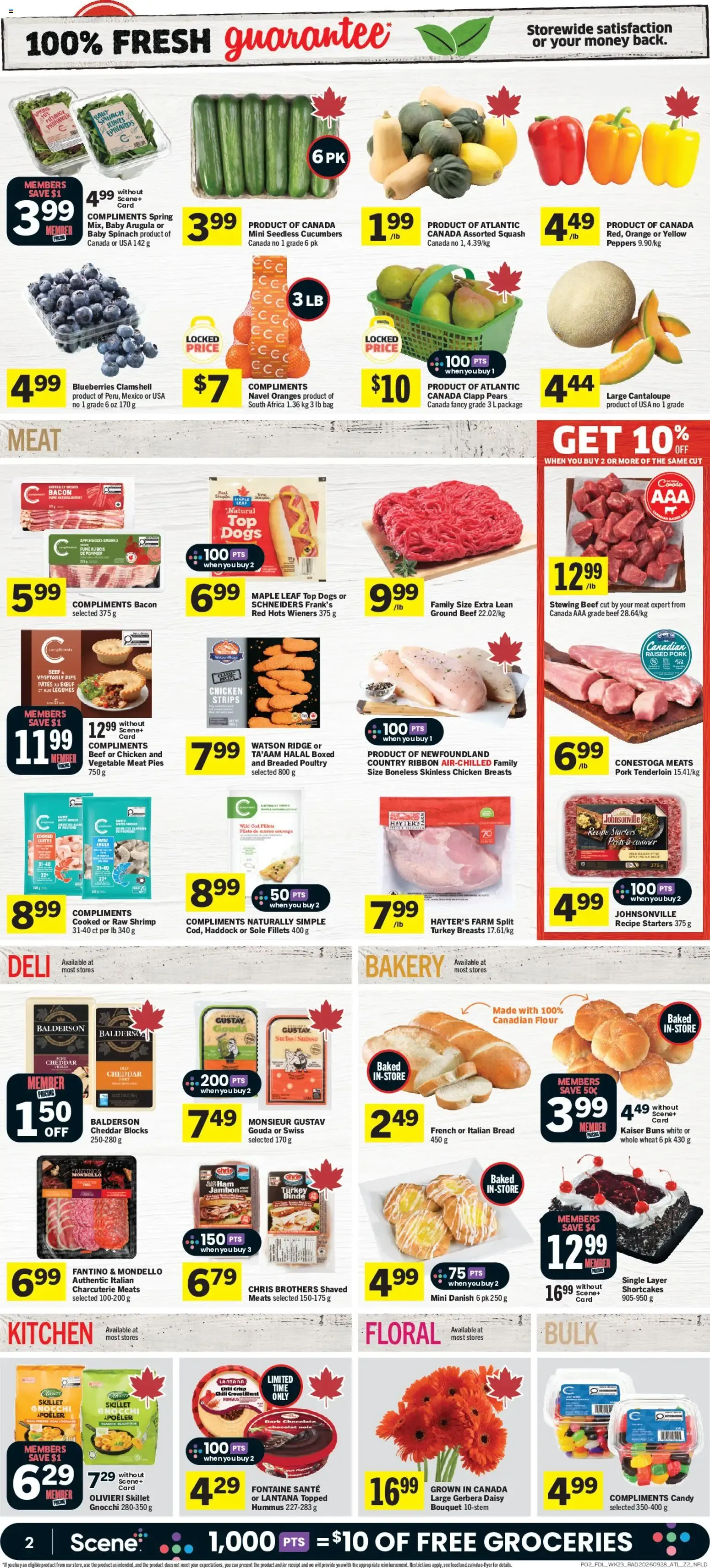 Foodland weekly flyer / circulaire from Oct 1, 2026 > weekly specials & deals from October 1 to October 7 2026 - flyer page 3