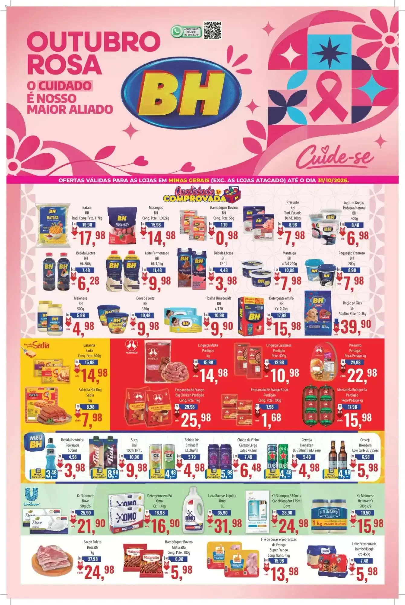 Encarte de Folheto Supermercados BH 16 de outubro até 31 de outubro 2026 - Pagina 1