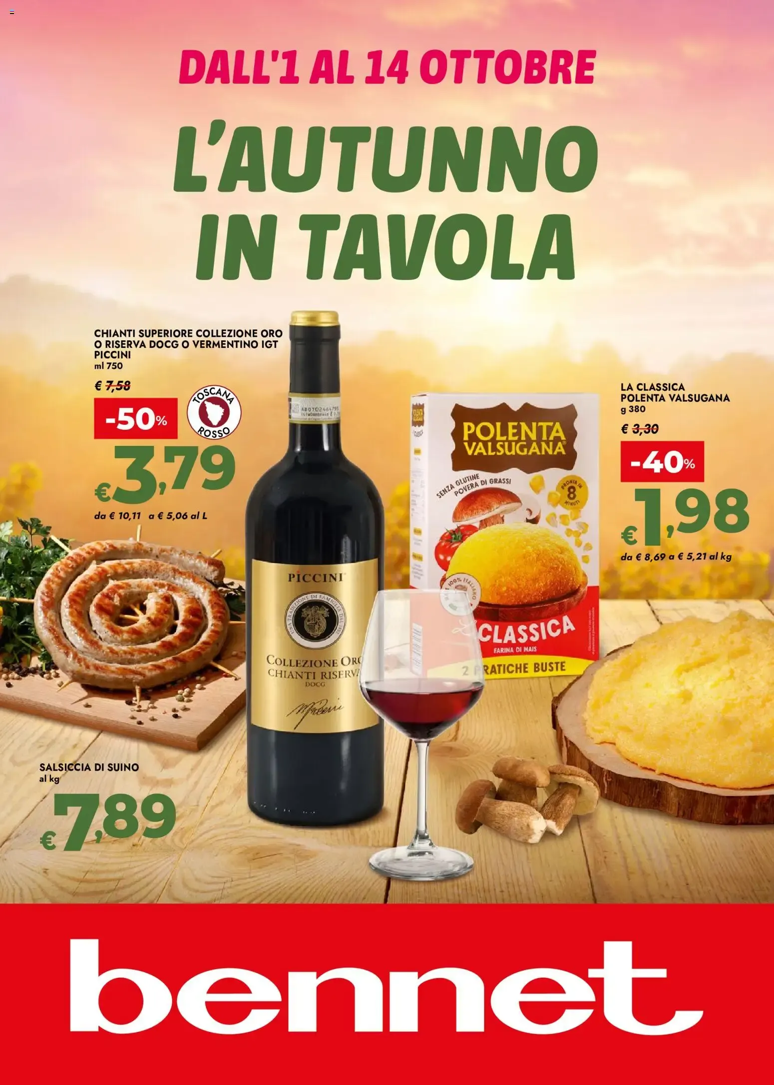 Nuovo bennet volantino L'autunno In Tavola dal 01/10/2026 > offerte anteprima 🛍️