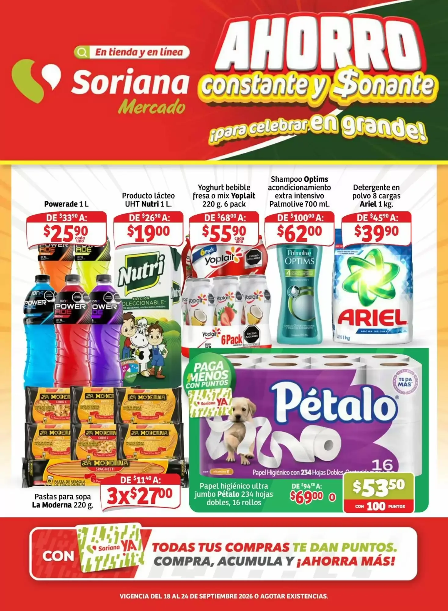 Catálogo de Folleto Soriana Mercado semana 38 18 de septiembre al 24 de septiembre 2026 - Pagina 1