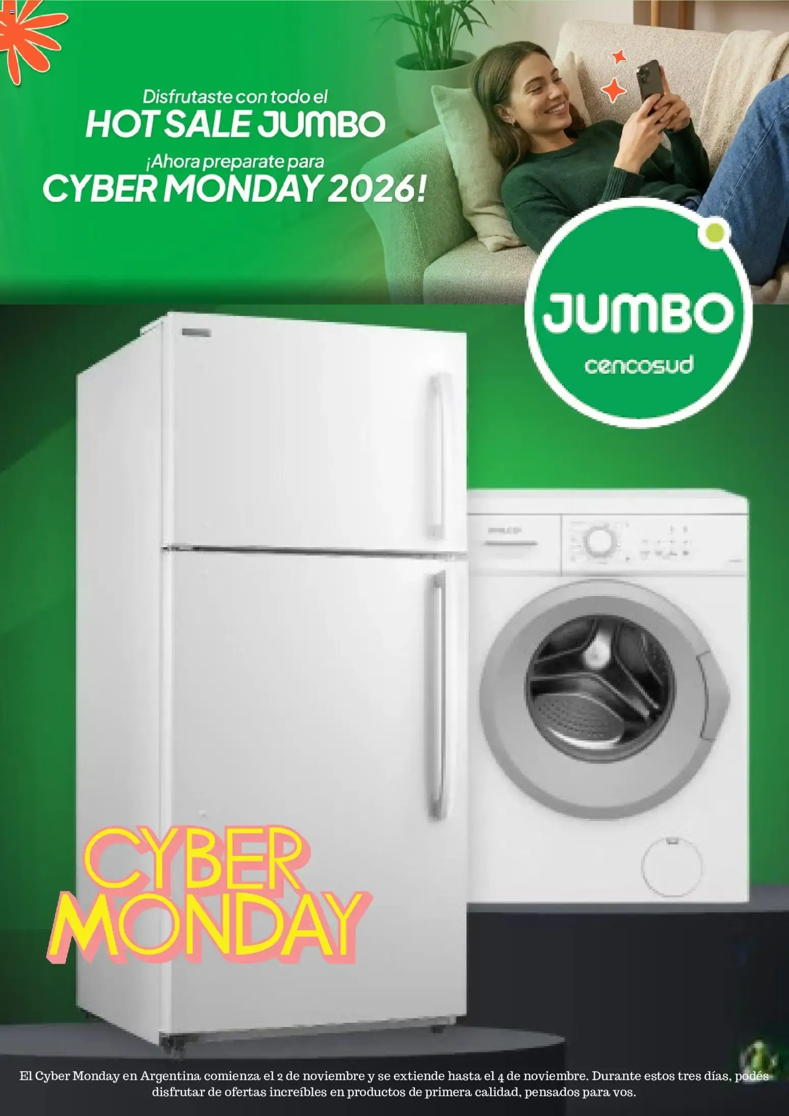 Ofertas de Jumbo CYBER MONDAY Folleto de 08/10/2026 2 de noviembre al 4 de noviembre 2026 - Página 1 del catálogo