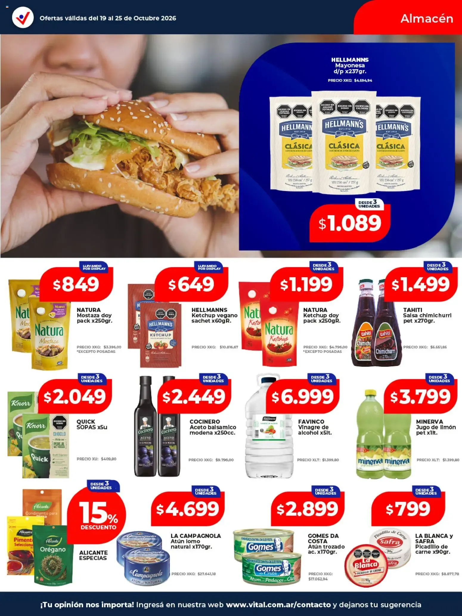Ofertas de Vital - Ofertas || del 19/10/2026 - 25/10/2026 || Catálogo 19 de octubre al 25 de octubre 2026 - Página 20 del catálogo