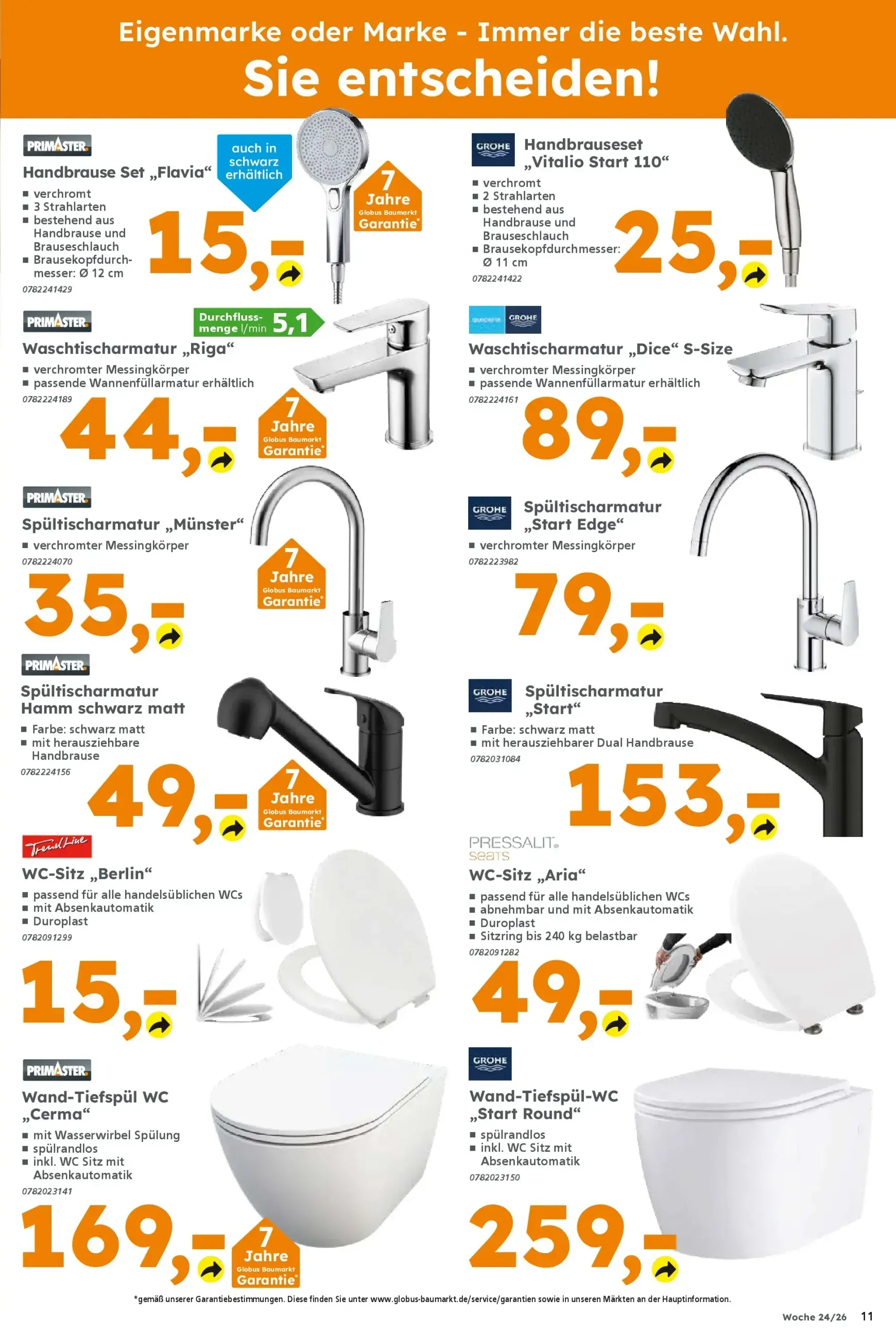Globus Baumarkt Prospekt – von Sonntag 07.06.2026 bis Samstag 13.06.2026 von 8. Juni bis 13. Juni 2026 - Prospekt seite 11