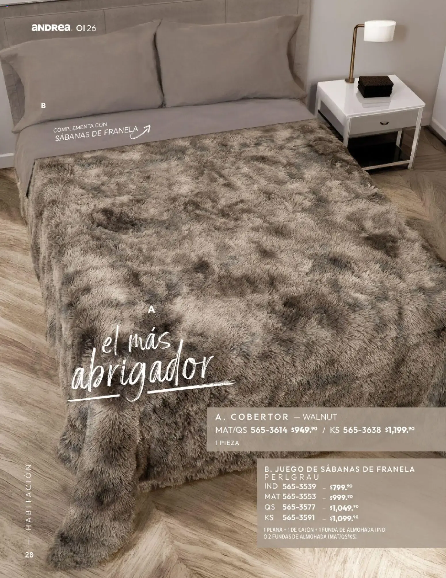 Catálogo de Andrea Home: Otoño - Invierno 2026 1 de septiembre al 31 de diciembre 2026 - Pagina 28