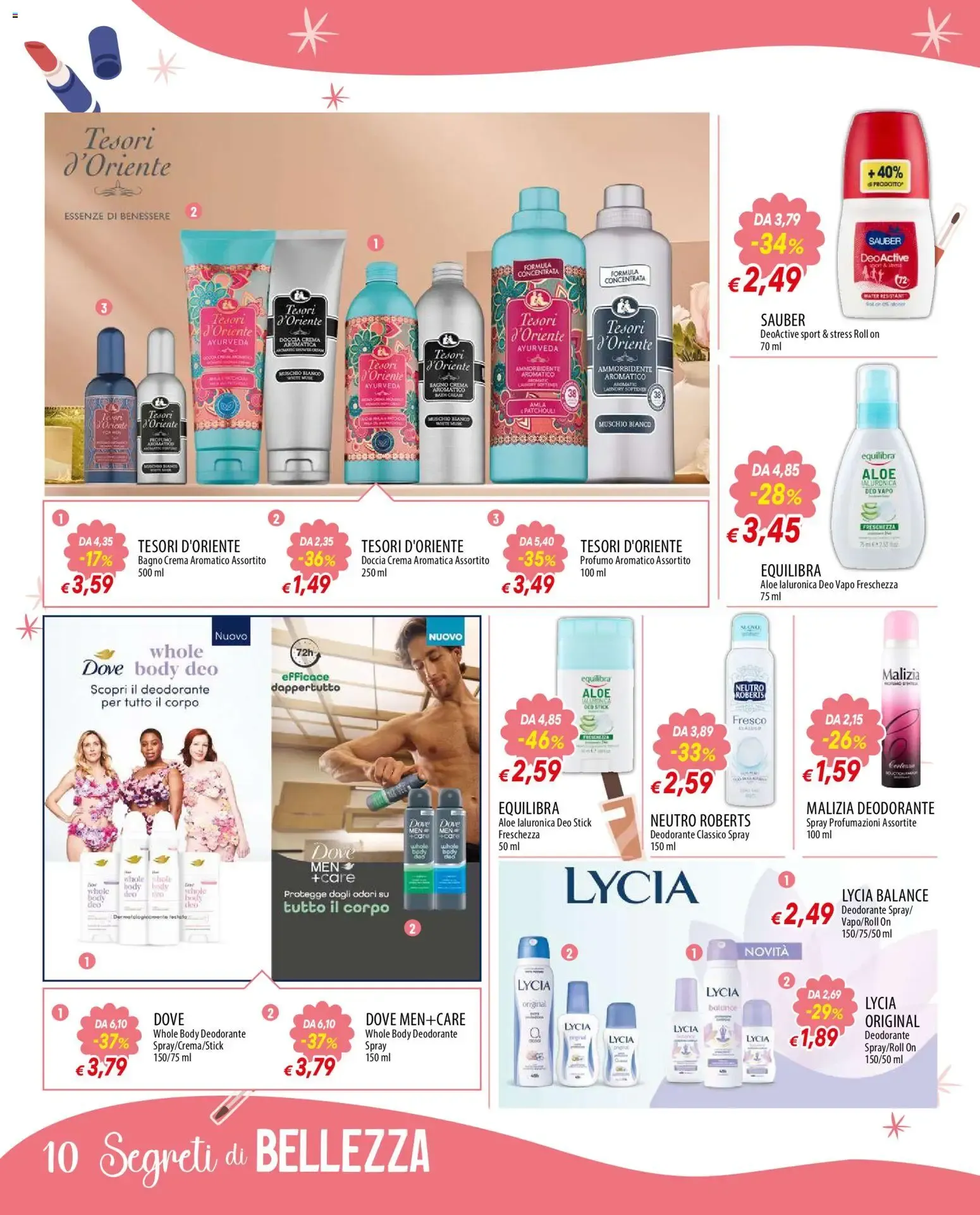 Segreti di Bellezza - Famila Galassia Superstore da 1 ottobre a 28 ottobre di 2026 - Pagina del volantino 10