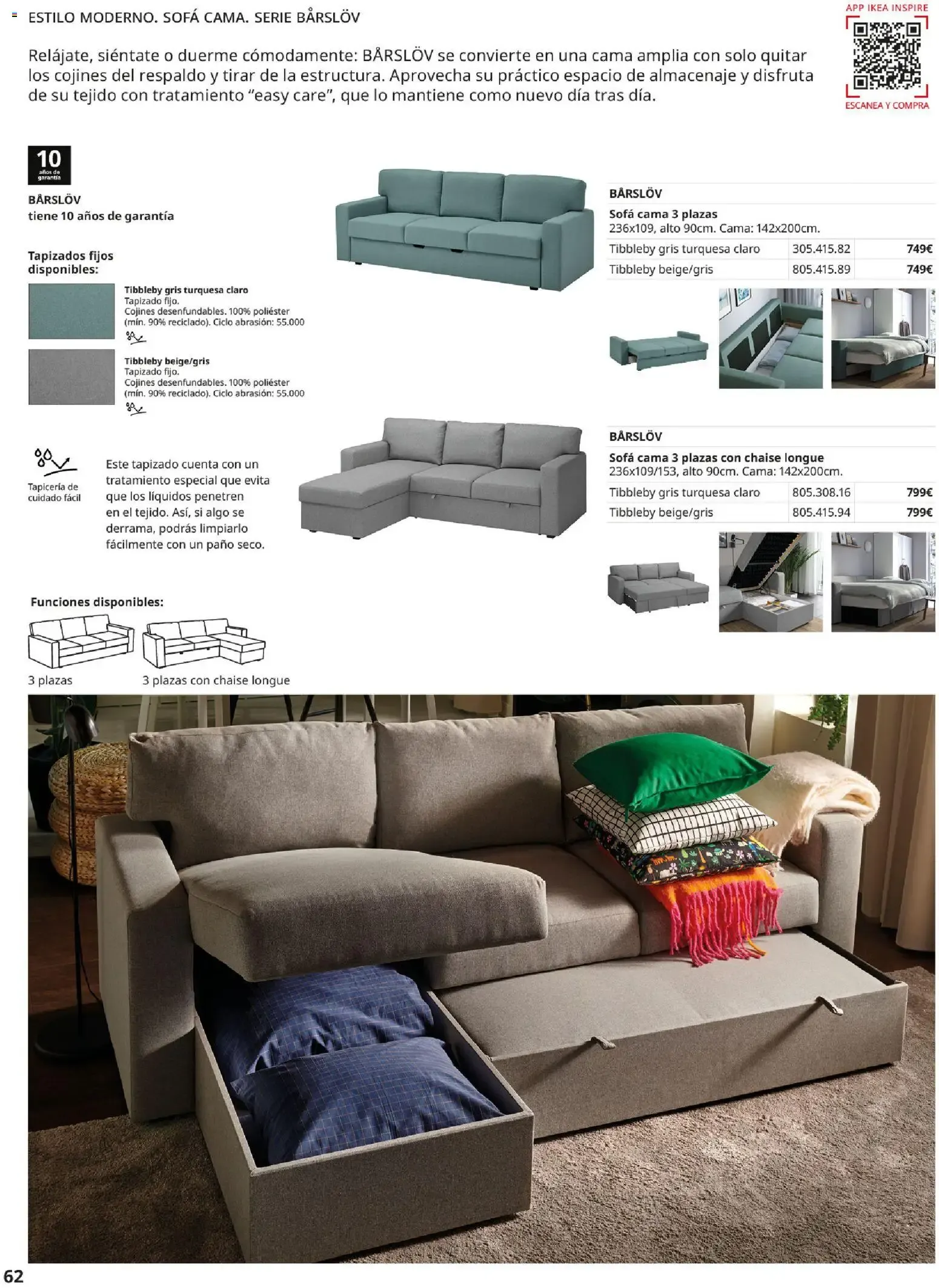 Catálogo de Guía de Compra Sofás IKEA 7 de mayo al 31 de agosto 2026 - Página 62