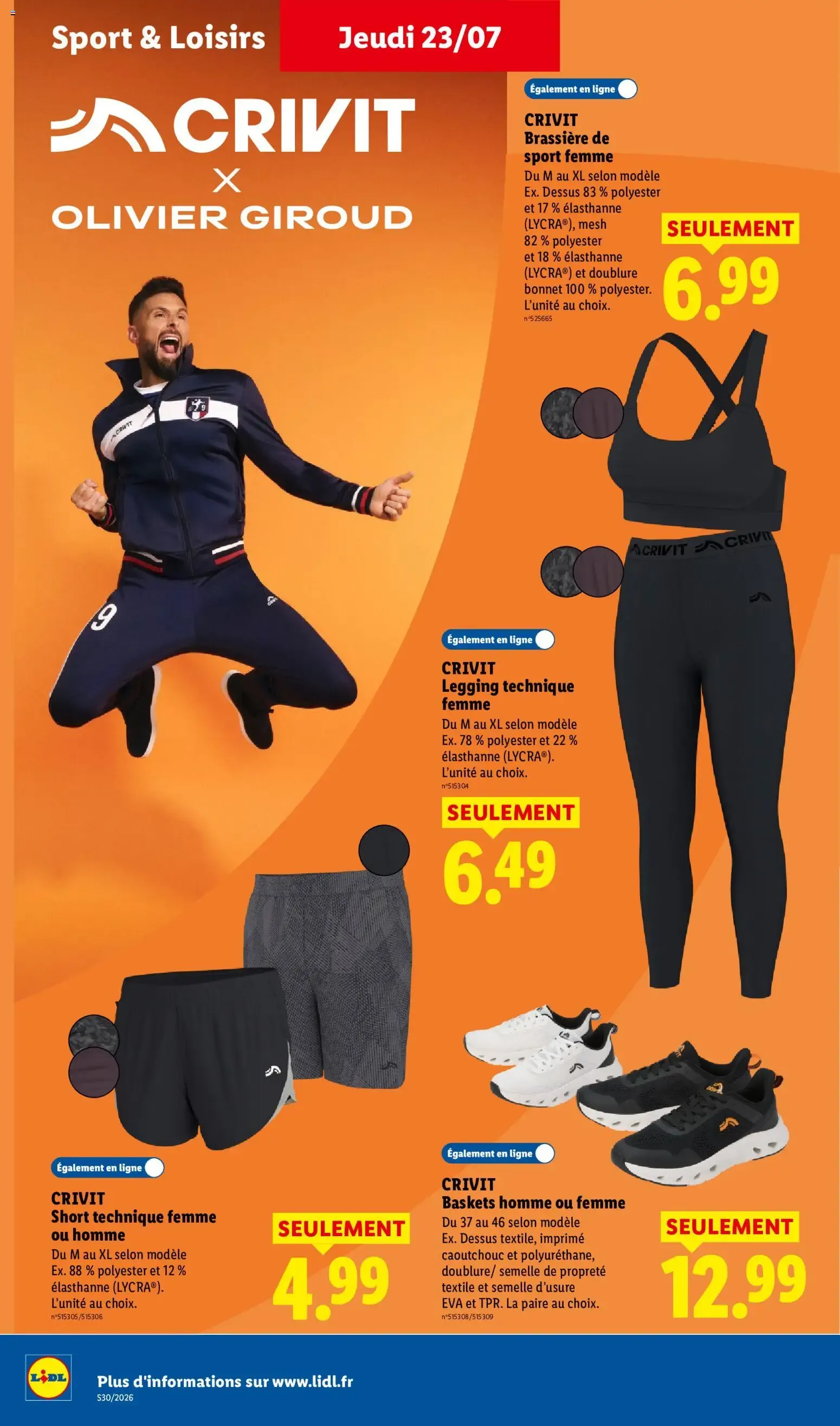Catalogue LIDL du 23/07/2026 | Promo prospectus en ligne du 23 juillet au 29 juillet 2026 - Catalogue page 46
