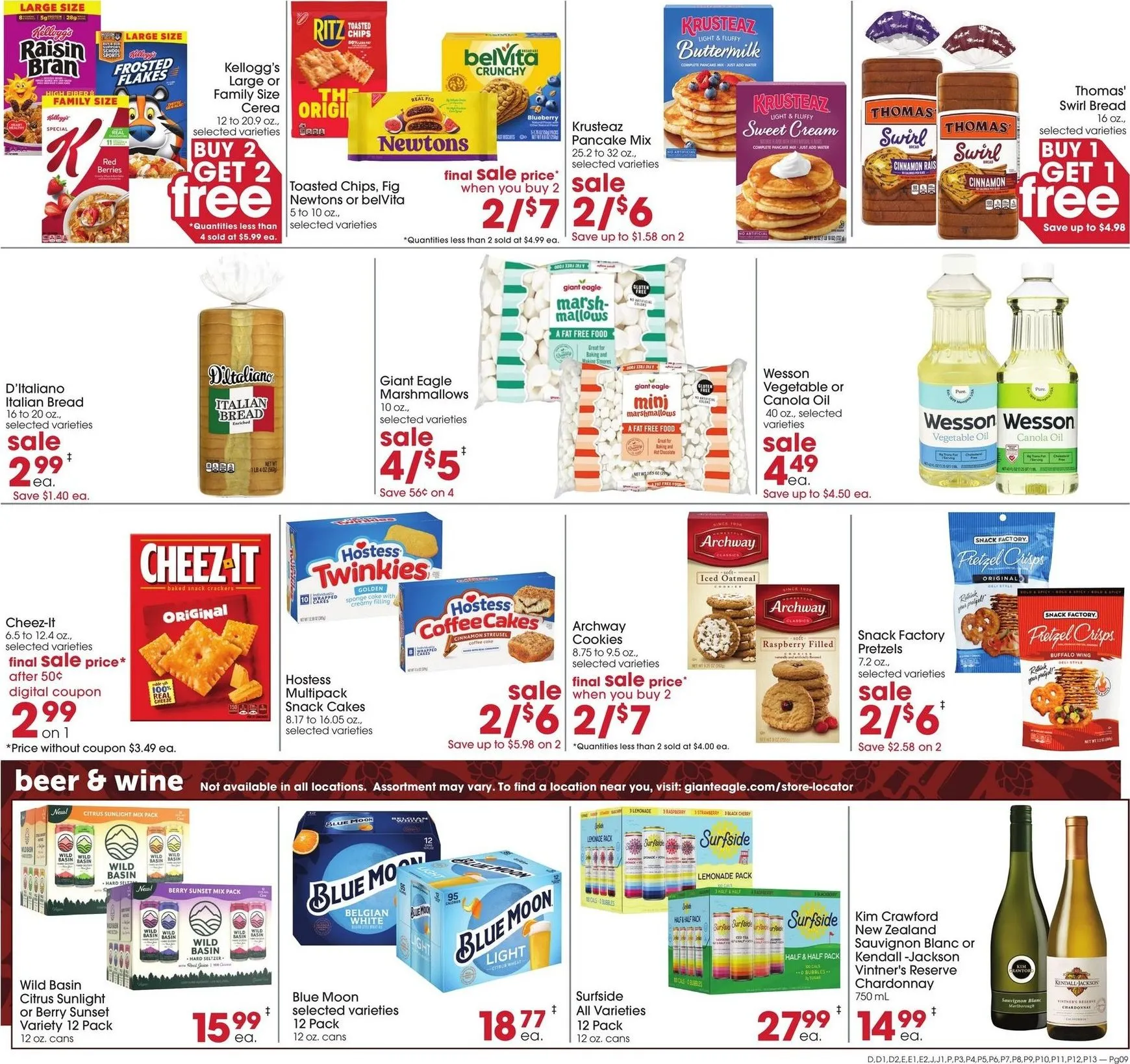 Weekly ad Current Giant Eagle leaflet valid from Thursday 09/03/2026 to Wednesday 09/09/2026 from September 3 to September 9 2026 - Page 9