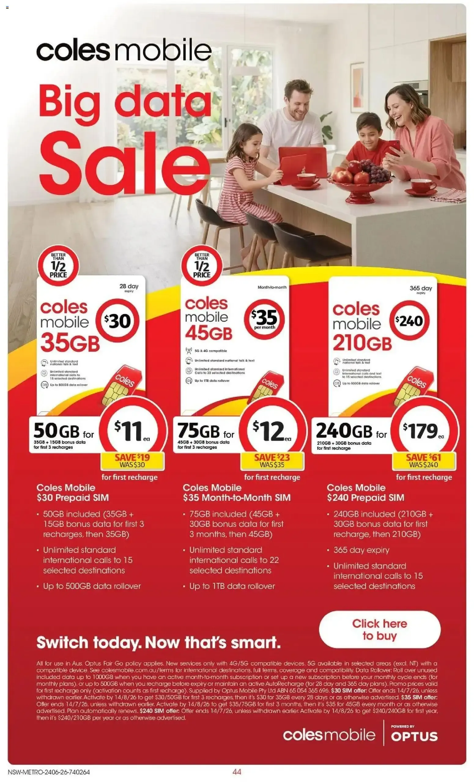Coles catalogue valid from 23/06/2026 > Online Australia - Catalogue valid from 24 June to 30 June 2026 - page 44