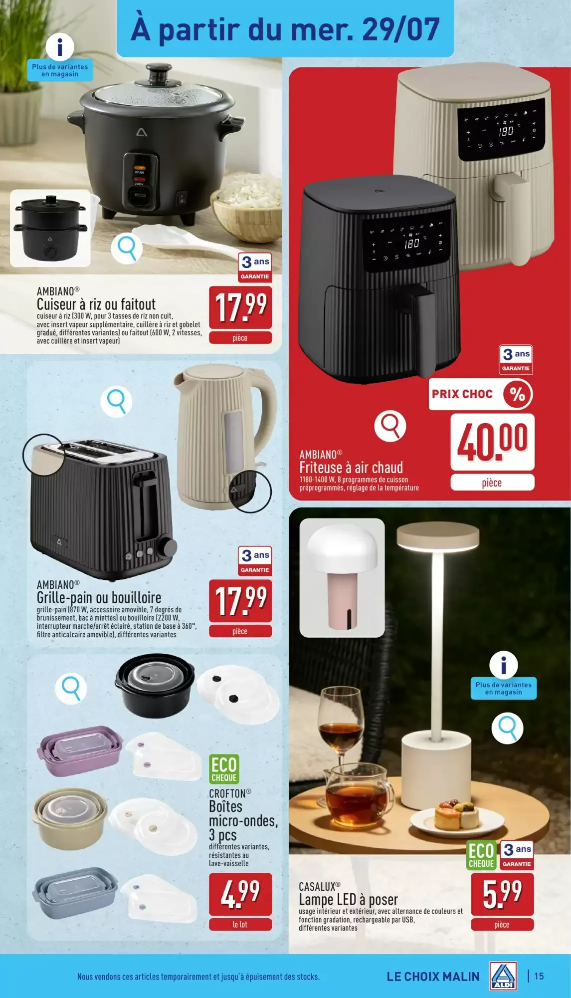 ALDI Dépliant week 31 van 27 juli tot 1 augustus 2026 - folder pagina 15