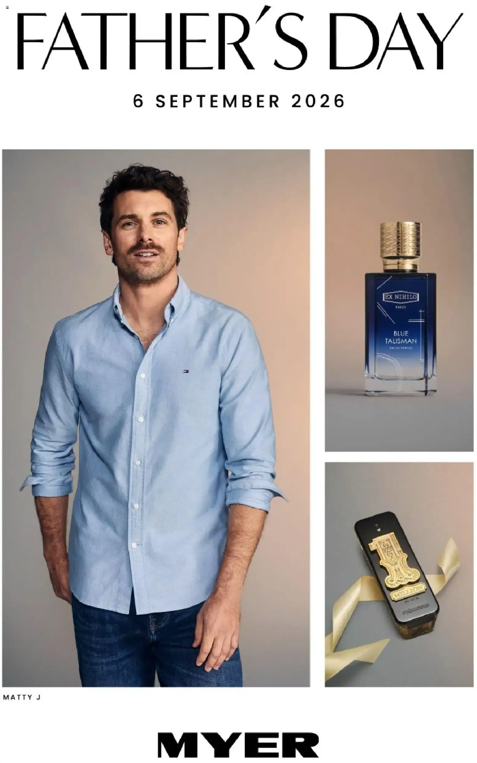 Myer catalogue Father's Day - 17/08/2026 > weekly / monthly specials - Catalogue valid from 17 August to 6 September 2026 - page 1