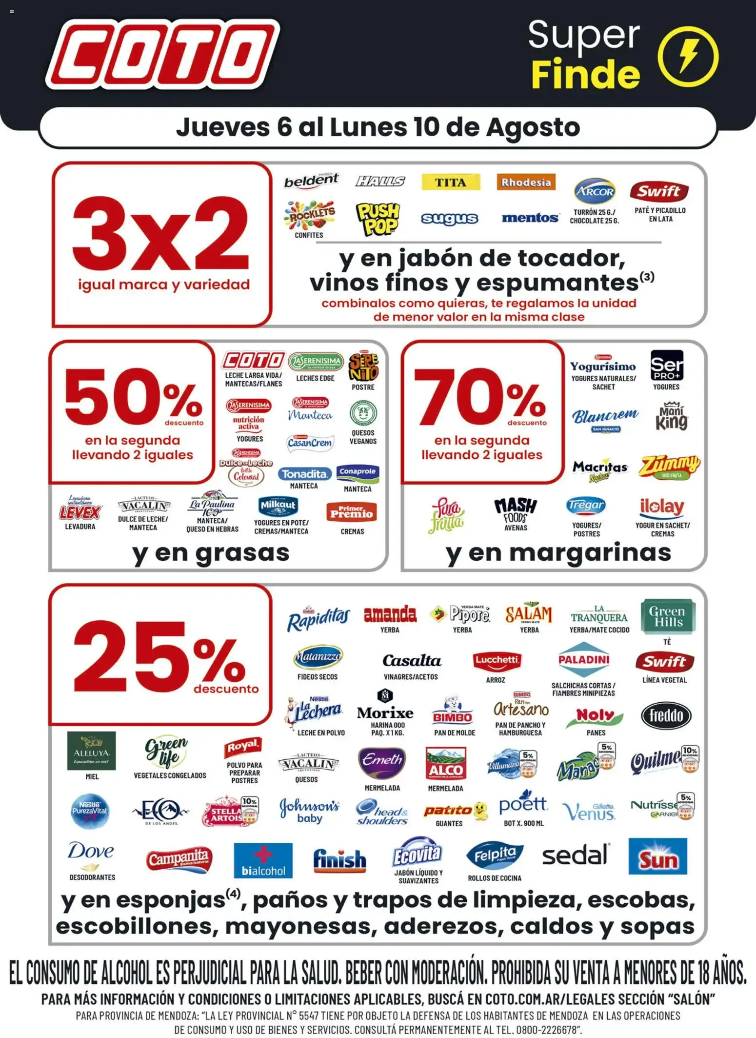 Ofertas de Coto Super Finde 6 de agosto al 10 de agosto 2026 - Página 1 del catálogo