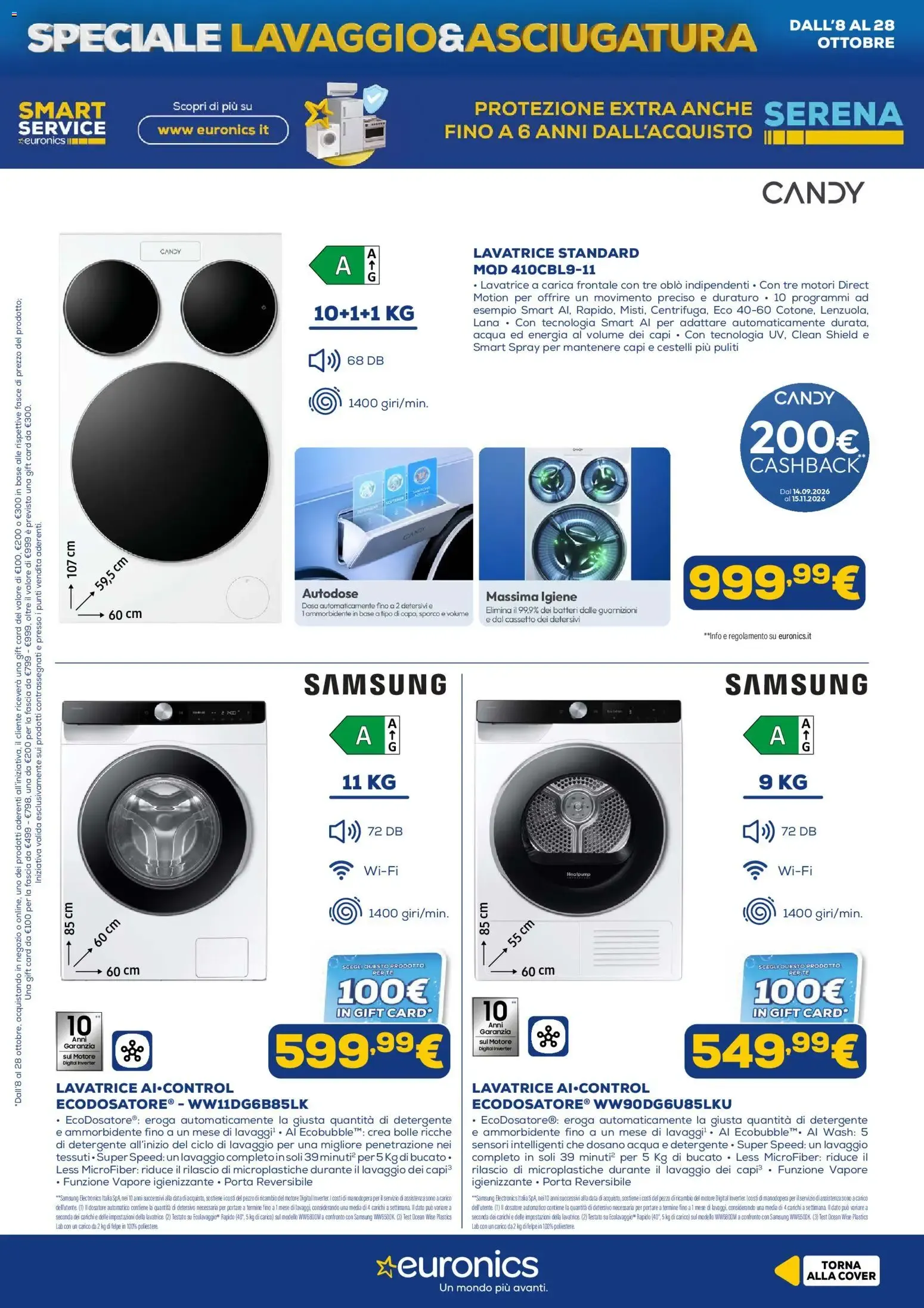 Euronics: Speciale Lavaggio & Asciugatura da 8 ottobre a 28 ottobre di 2026 - Pagina del volantino 15