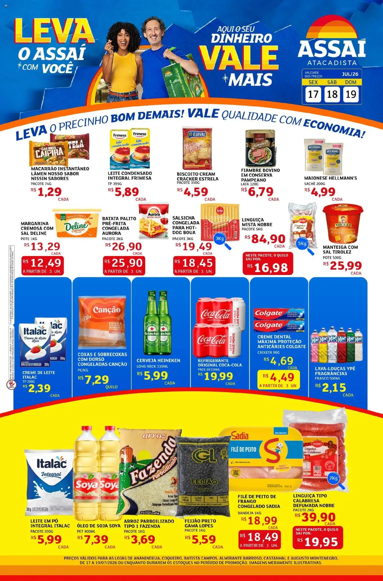 Encarte de Assaí Atacadista ofertas - PA de 17/07/2026 | Promoções Online 17 de julho até 19 de julho 2026 - Pagina 1
