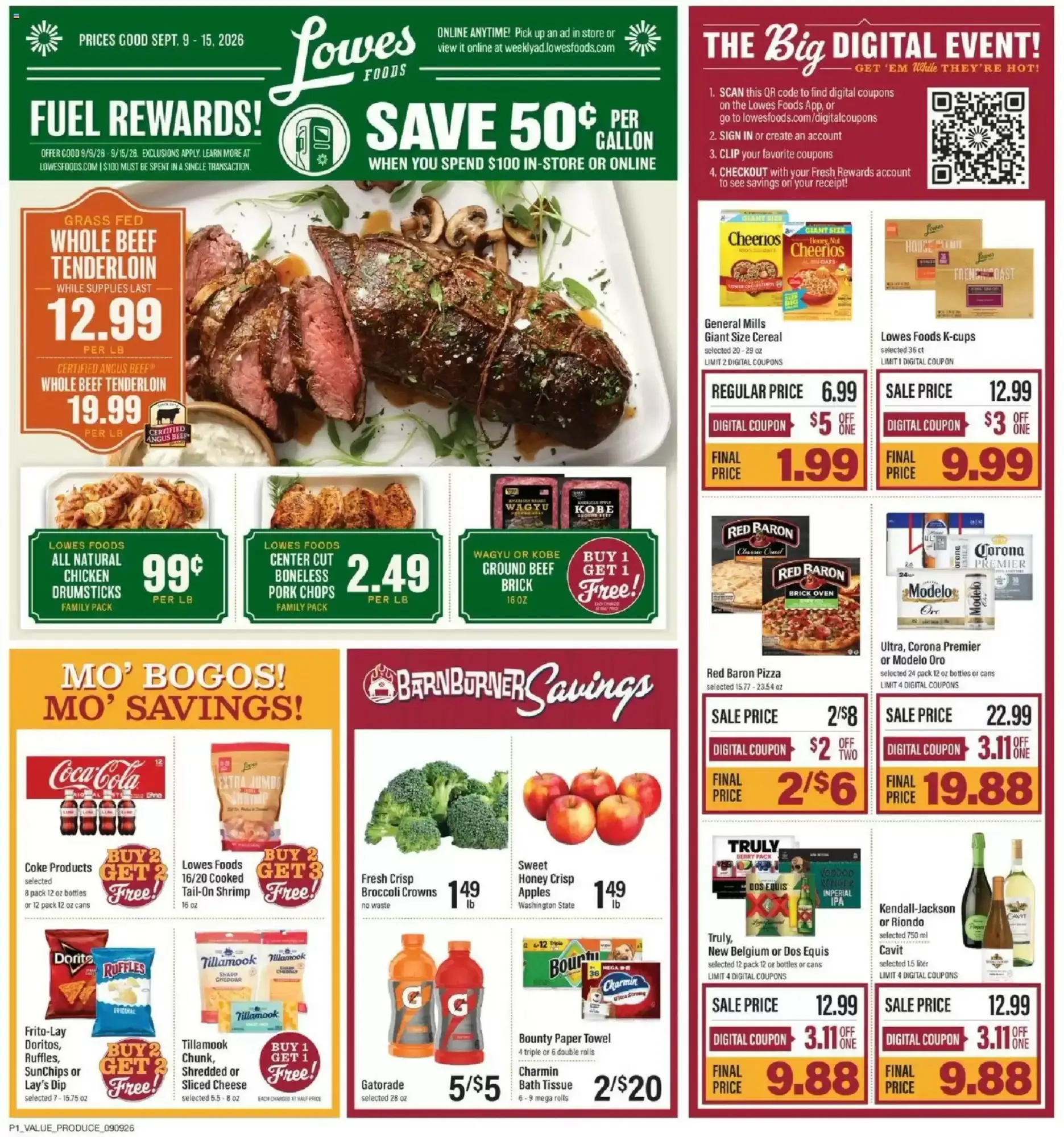 Lowes Foods weekly ad week 37
