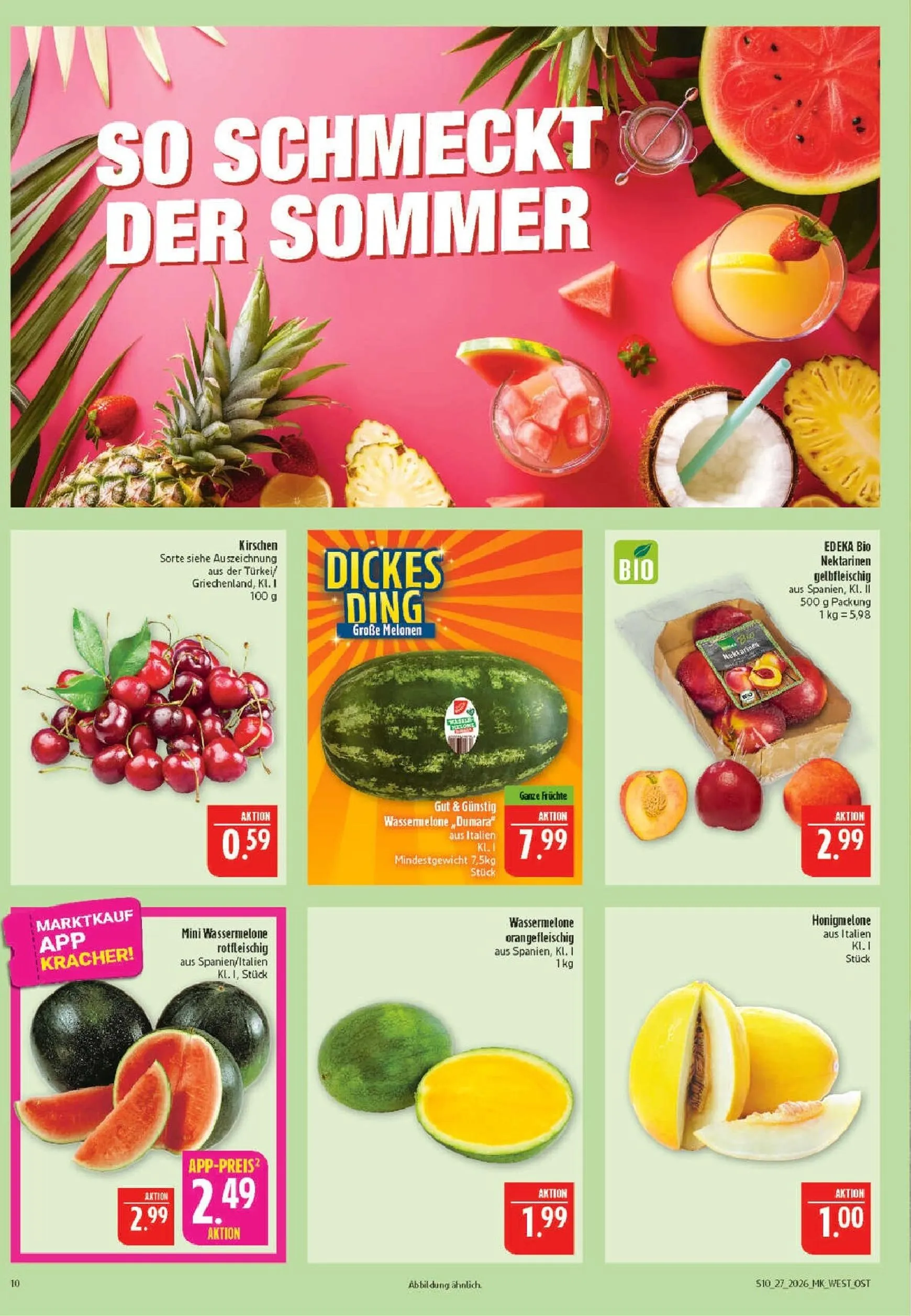 Marktkauf Prospekt nächste Woche – von Montag 29.06.2026 bis Samstag 04.07.2026 von 29. Juni bis 4. Juli 2026 - Prospekt seite 10