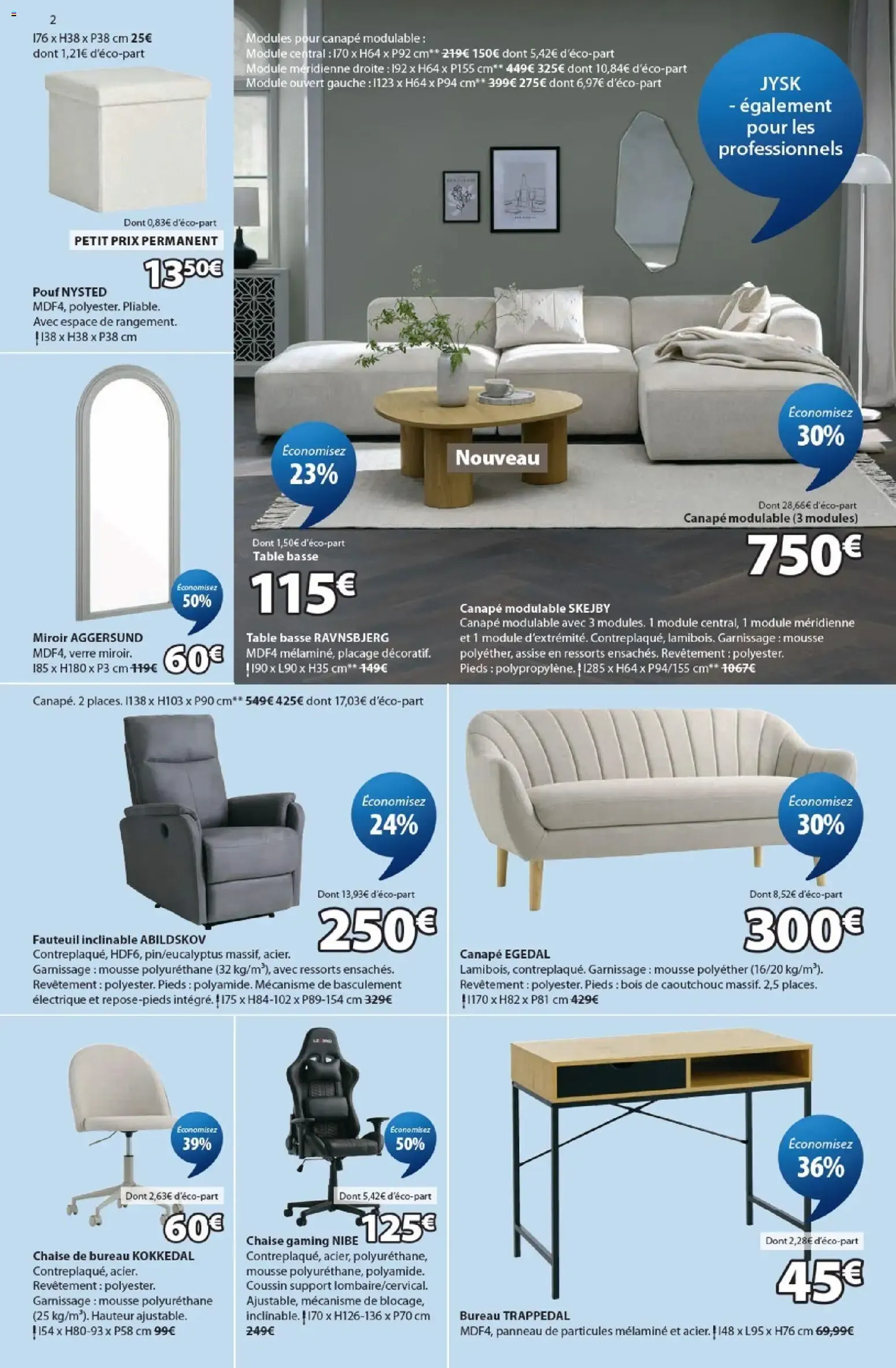 Jysk prospectus à partir du 22/07/2026 - promo en ligne du 22 juillet au 31 août 2026 - Catalogue page 2