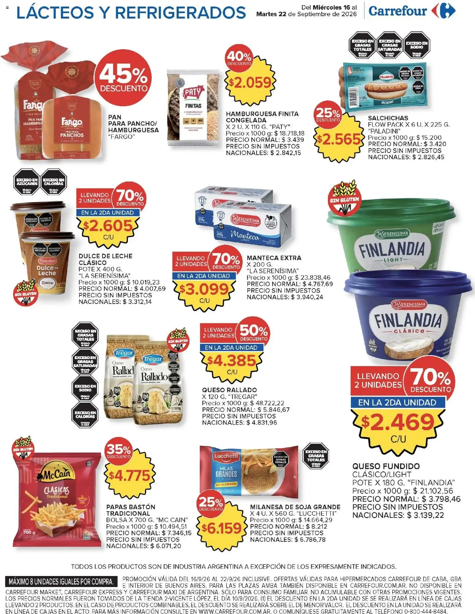Ofertas de Carrefour - Carrefour Hiper Ofertas || del 16/09/2026 - 22/09/2026 || Promociones 16 de septiembre al 22 de septiembre 2026 - Página 8 del catálogo