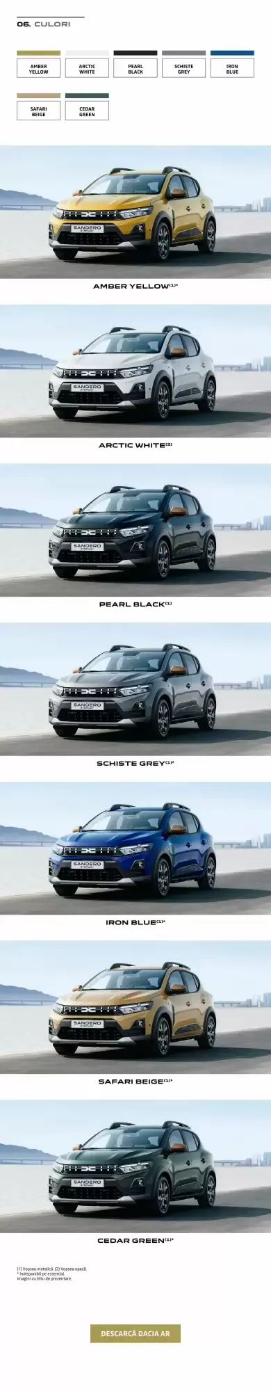 Catalog Catalog Dacia | Sandero de la 12 august până la 31 ianuarie 2027 - Revista Pagina 12