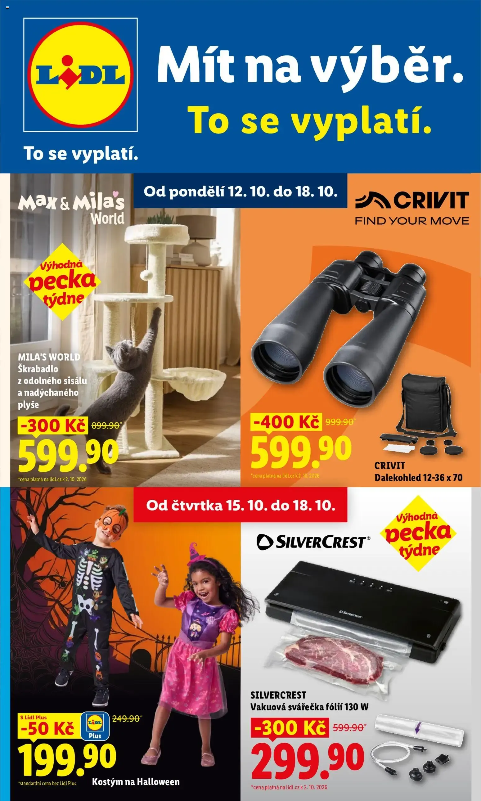 Lidl leták od 12.10.2026 - Nový akční leták - 12. října 18. října 2026 - Page 1