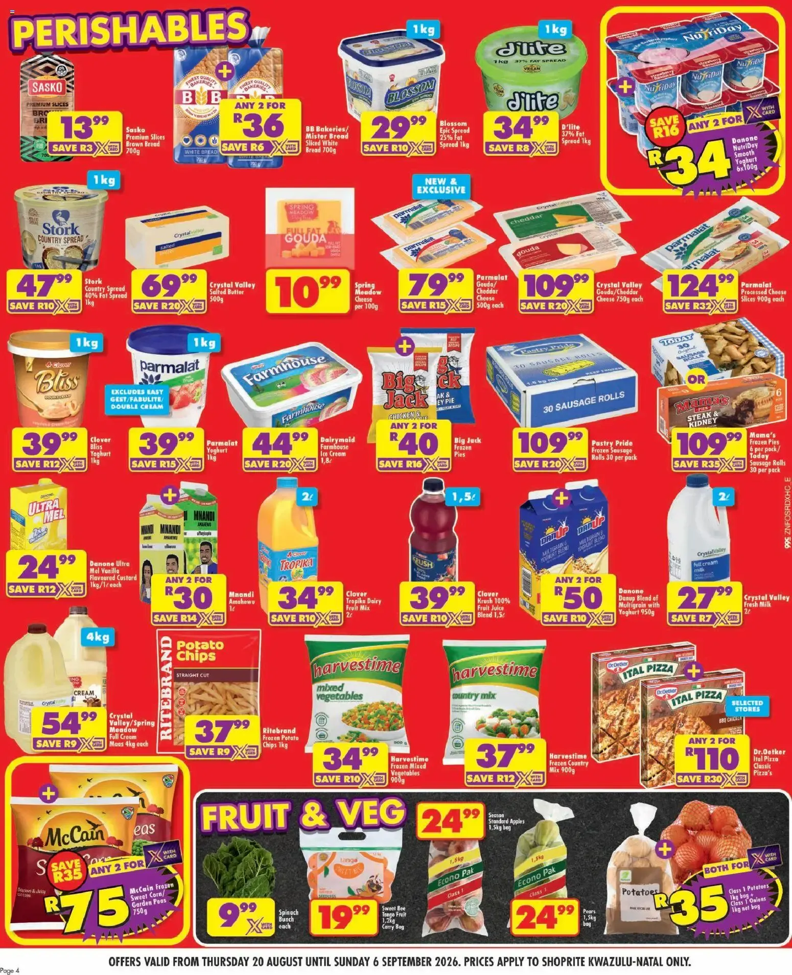 Shoprite: Major League Birthday Deals from 20 August to 6 September 2026 - Catalogue Page 4