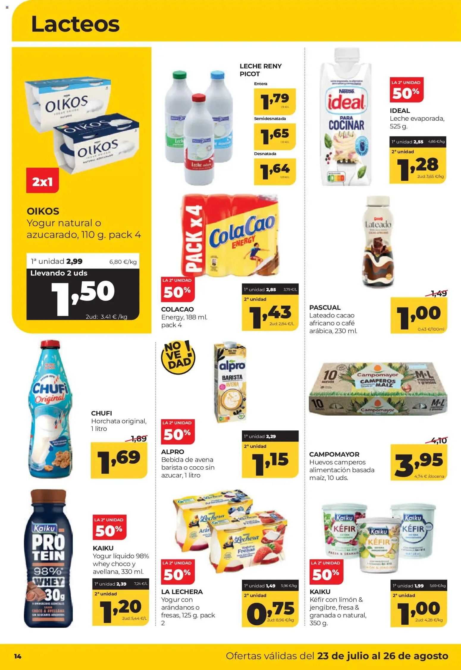 Catálogo de Alimerka folleto Asturias del 23/07/2026 | Catálogo 23 de julio al 26 de agosto 2026 - Página 14