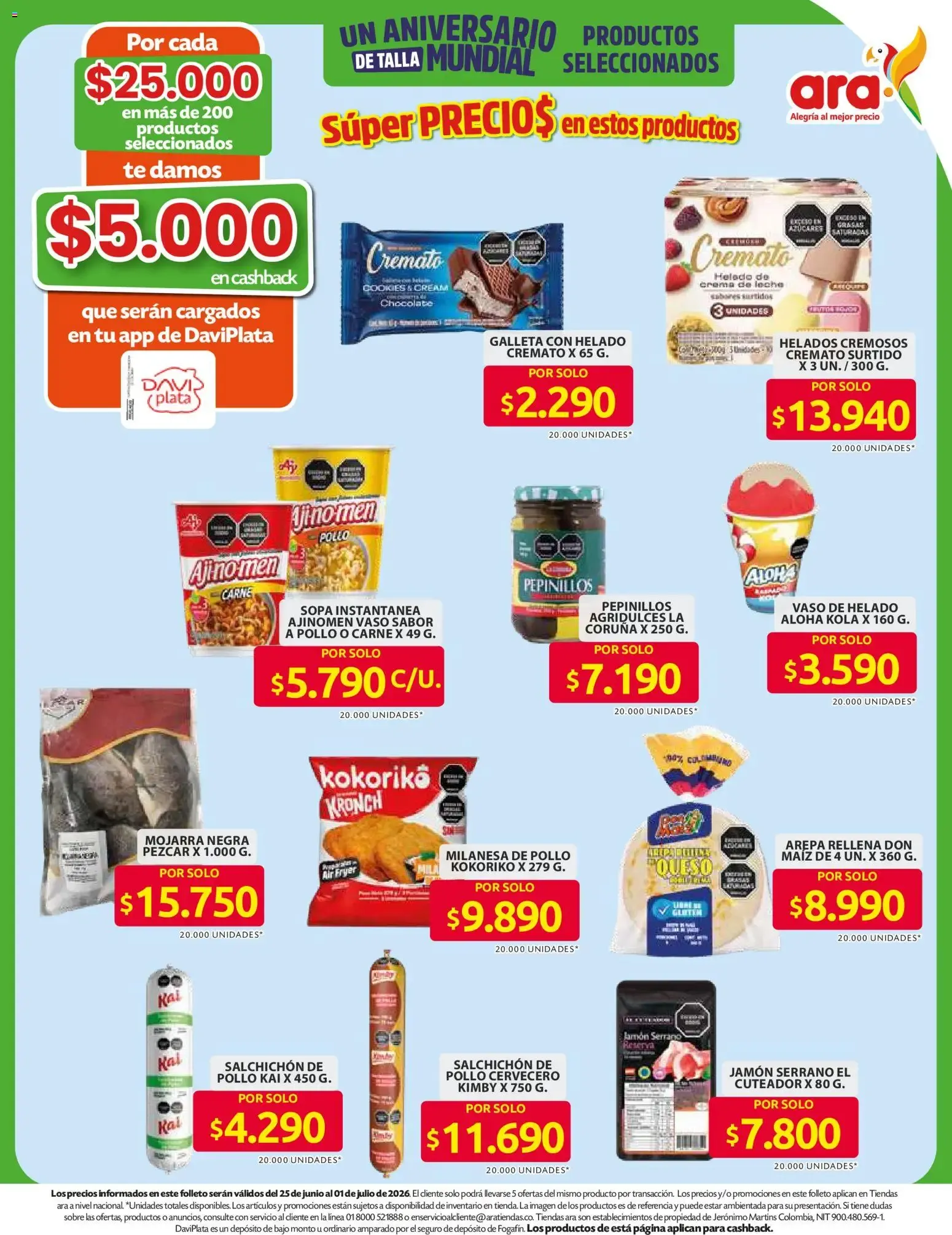 Catalogo de Ara catálogo un aniversario de talla mundial desde el 11/06/2026 > Revistas Junio 11 de junio al 8 de julio 2026 - Pag 9