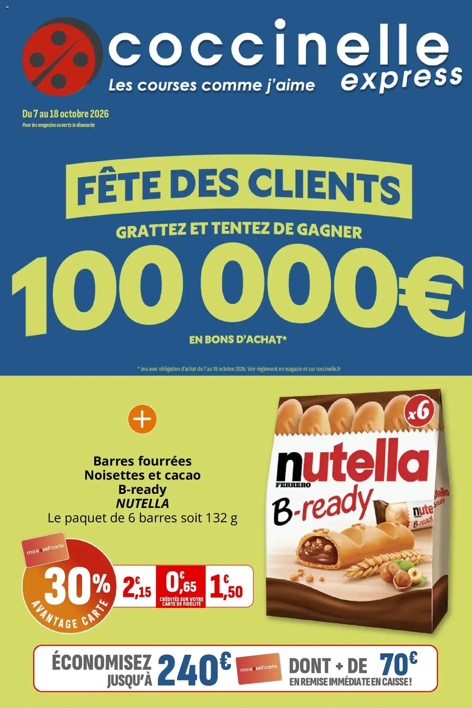 Coccinelle Express - Fête des Clients du 7 octobre au 18 octobre 2026 - Catalogue page 1