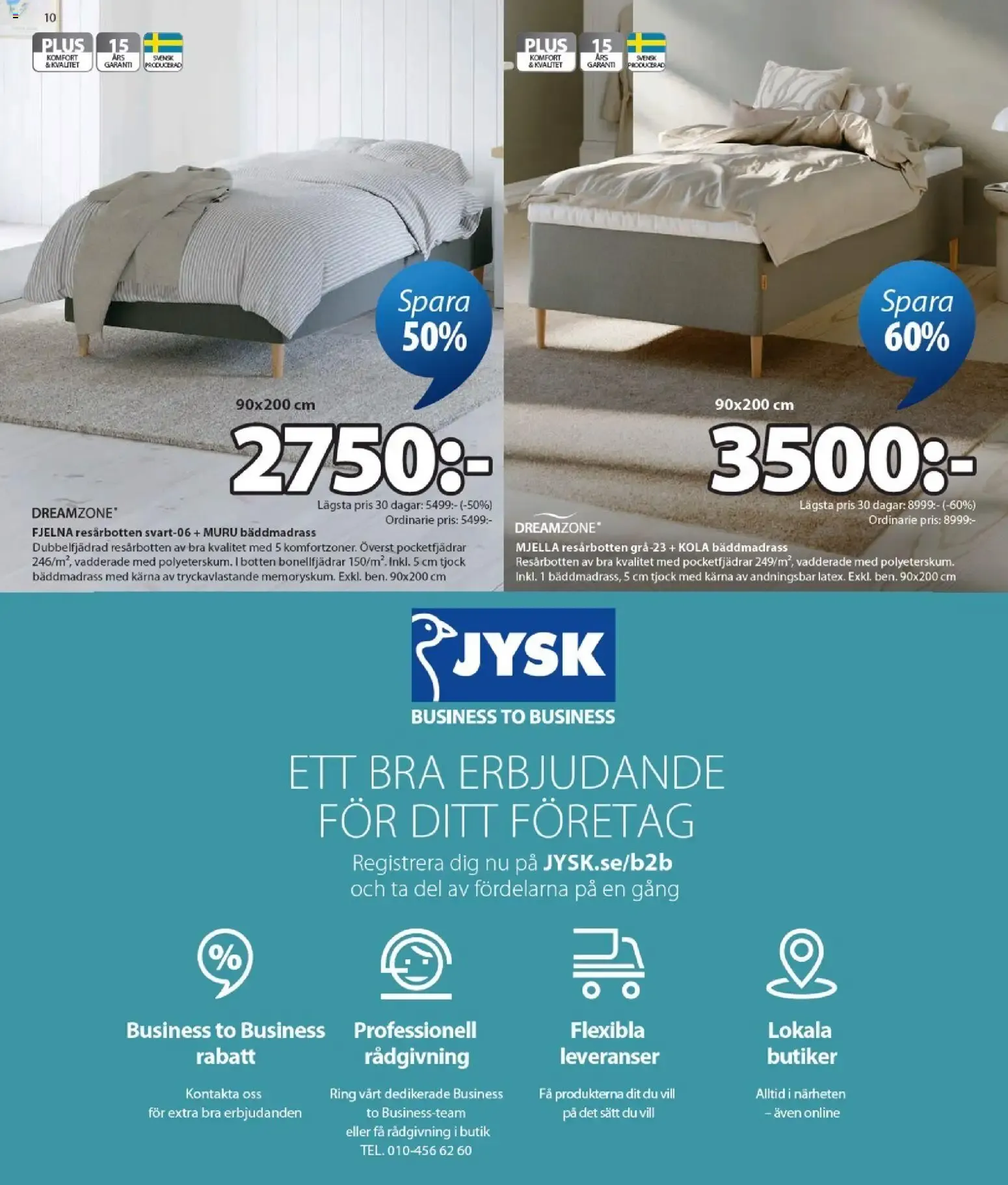 JYSK REA: Spara hasta 70% från 29 juni till 26 juli 2026 - Reklamblad sidor 10