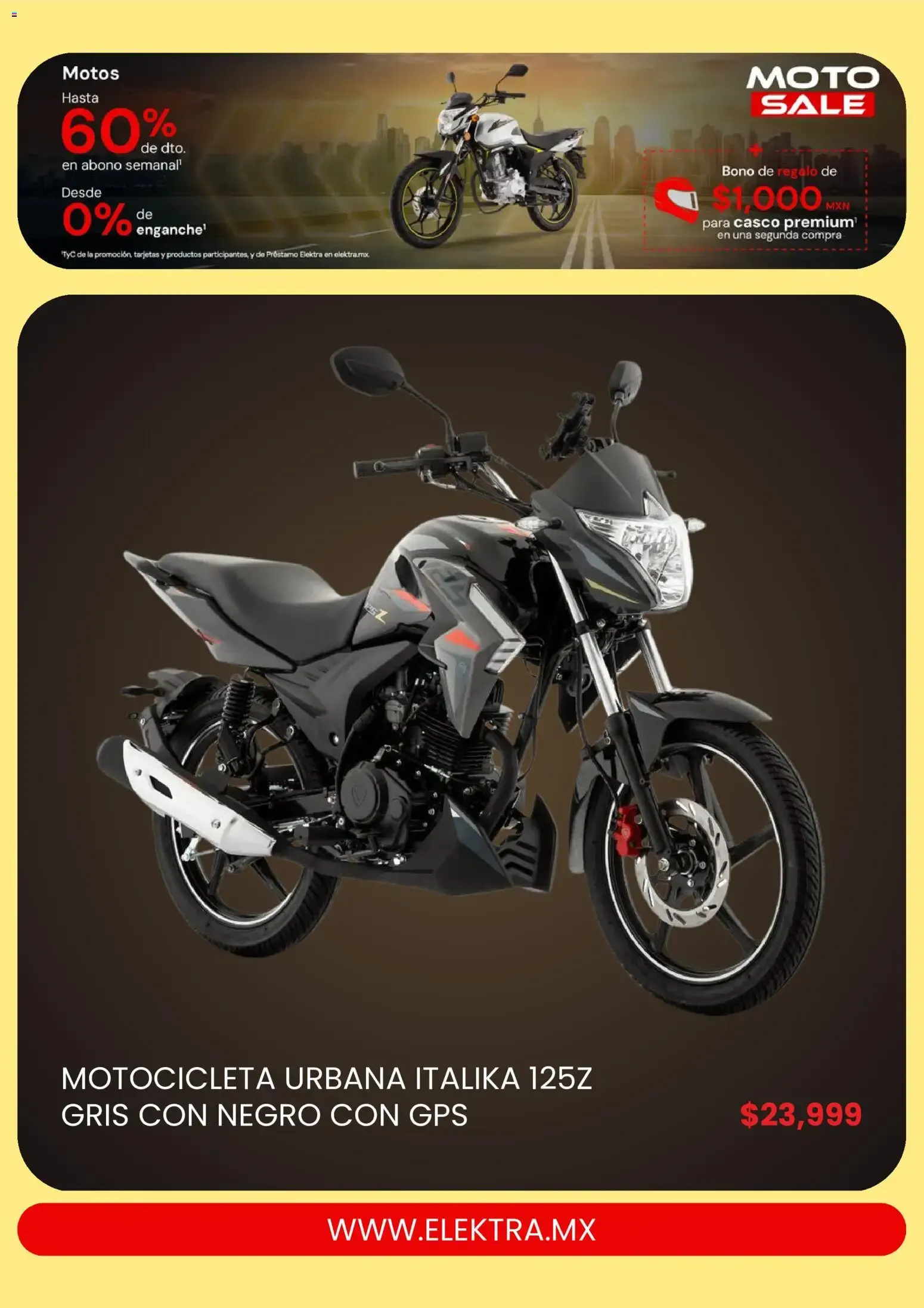 Catálogo de MOTO SALE de Elektra 26 de septiembre al 24 de octubre 2026 - Pagina 2