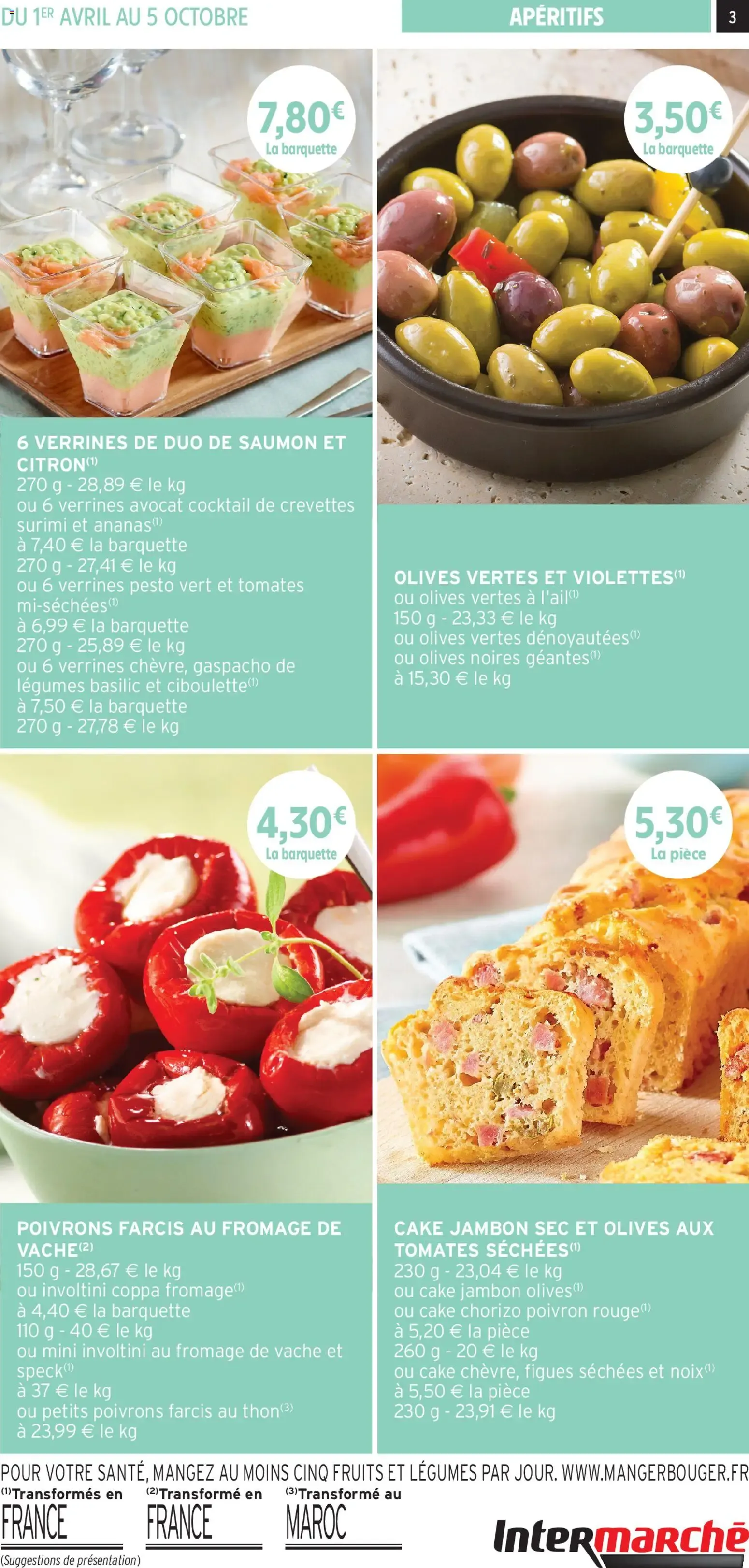 Intermarché - Les menus traiteur printemps/été à partir du 01/04/2026 - promo en ligne du 1 avril au 5 octobre 2026 - Catalogue page 3