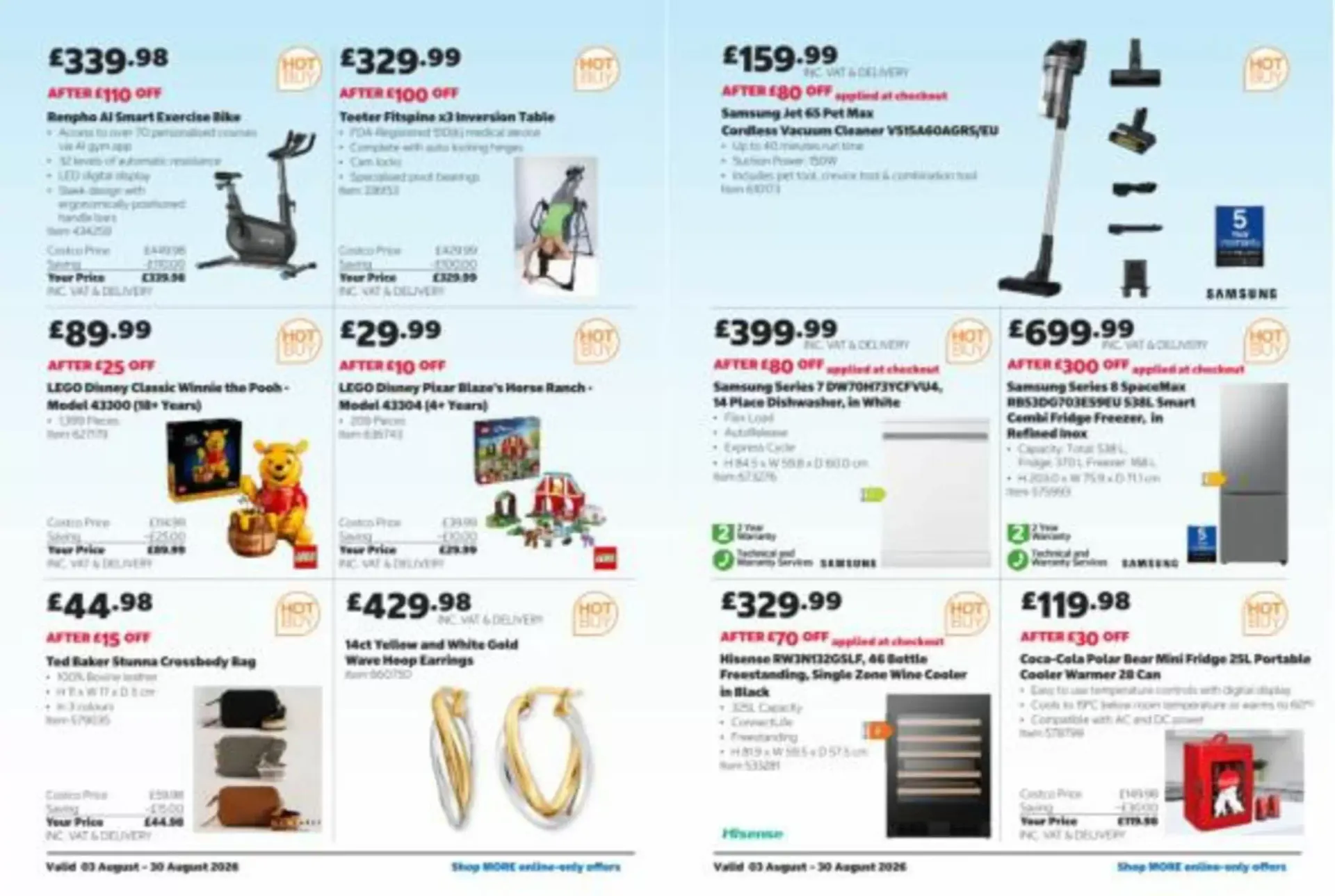 Costco leaflet from 3 August to 30 August 2026 - Catalogue Page 19