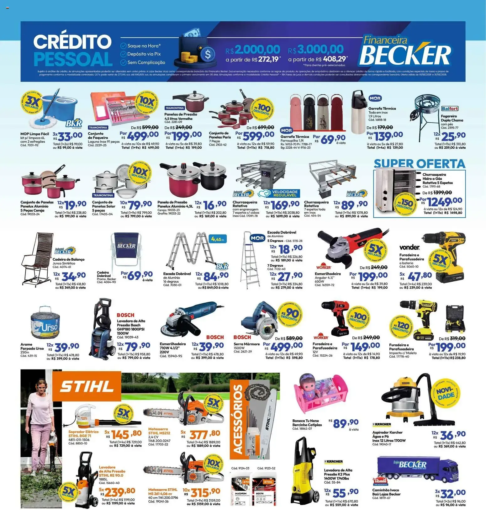 Encarte de Lojas Becker ofertas Agosto de 01/08/2026 | Promoções Online 1 de agosto até 31 de agosto 2026 - Pagina 5