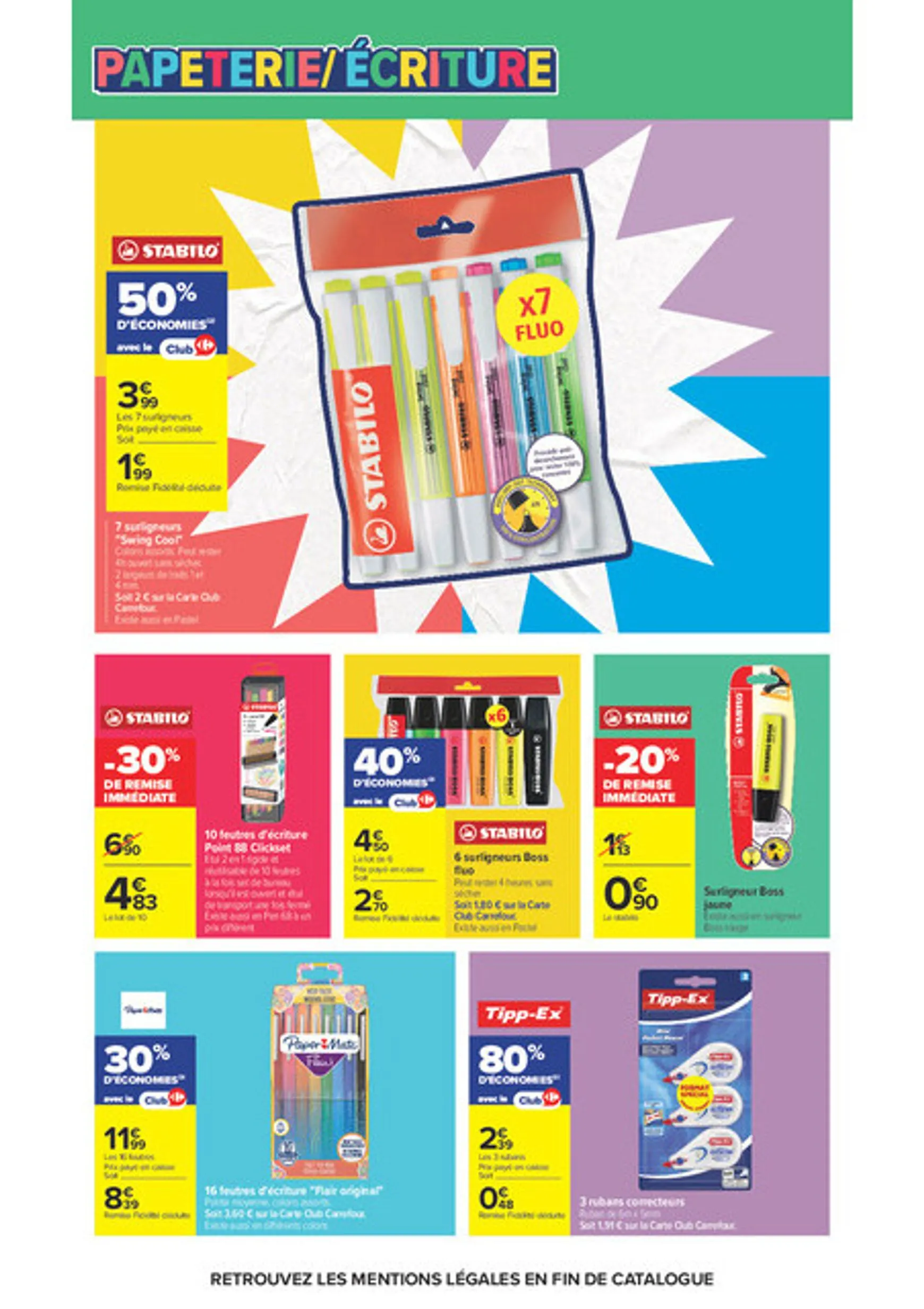 Current Carrefour Market - Rentrée des Classes leaflet valid from du mardi 11/08/2026 to du dimanche 30/08/2026 du 11 août au 30 août 2026 - Catalogue page 7