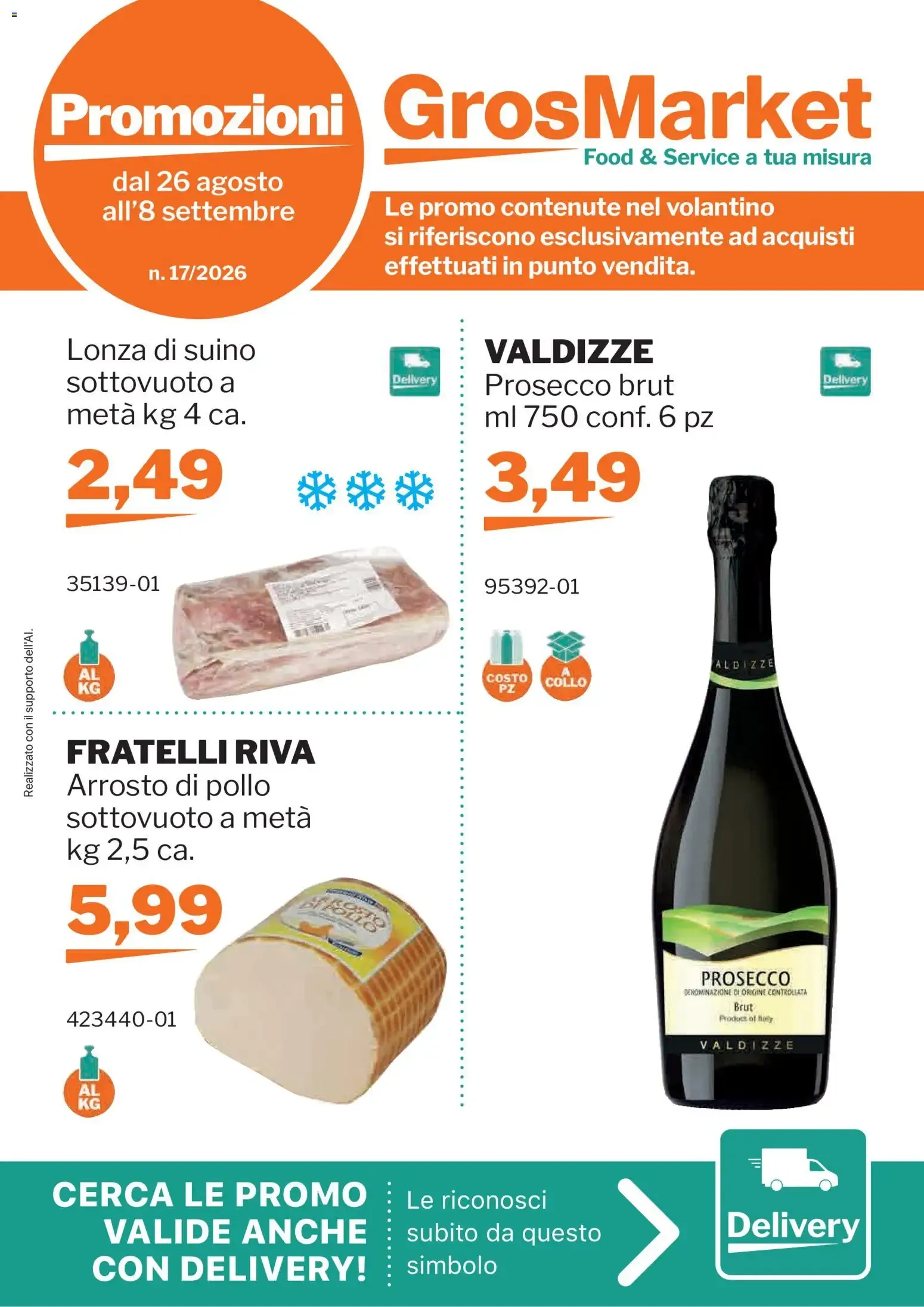 Promozioni GrosMarket da 26 agosto a 8 settembre di 2026 - Pagina del volantino 1