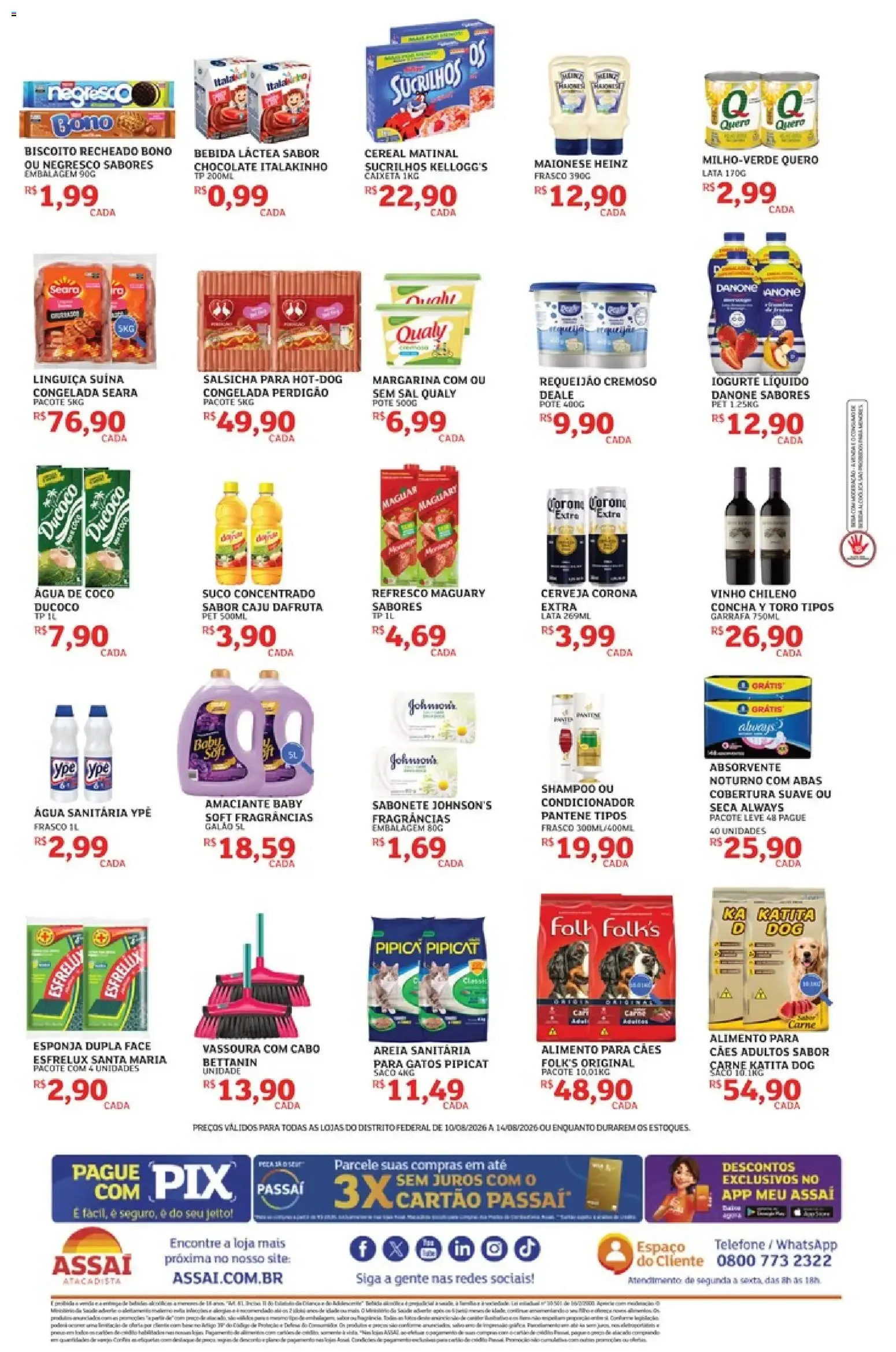 Encarte de Assaí Atacadista ofertas - DF de 10/08/2026 | Promoções Online 10 de agosto até 14 de agosto 2026 - Pagina 2