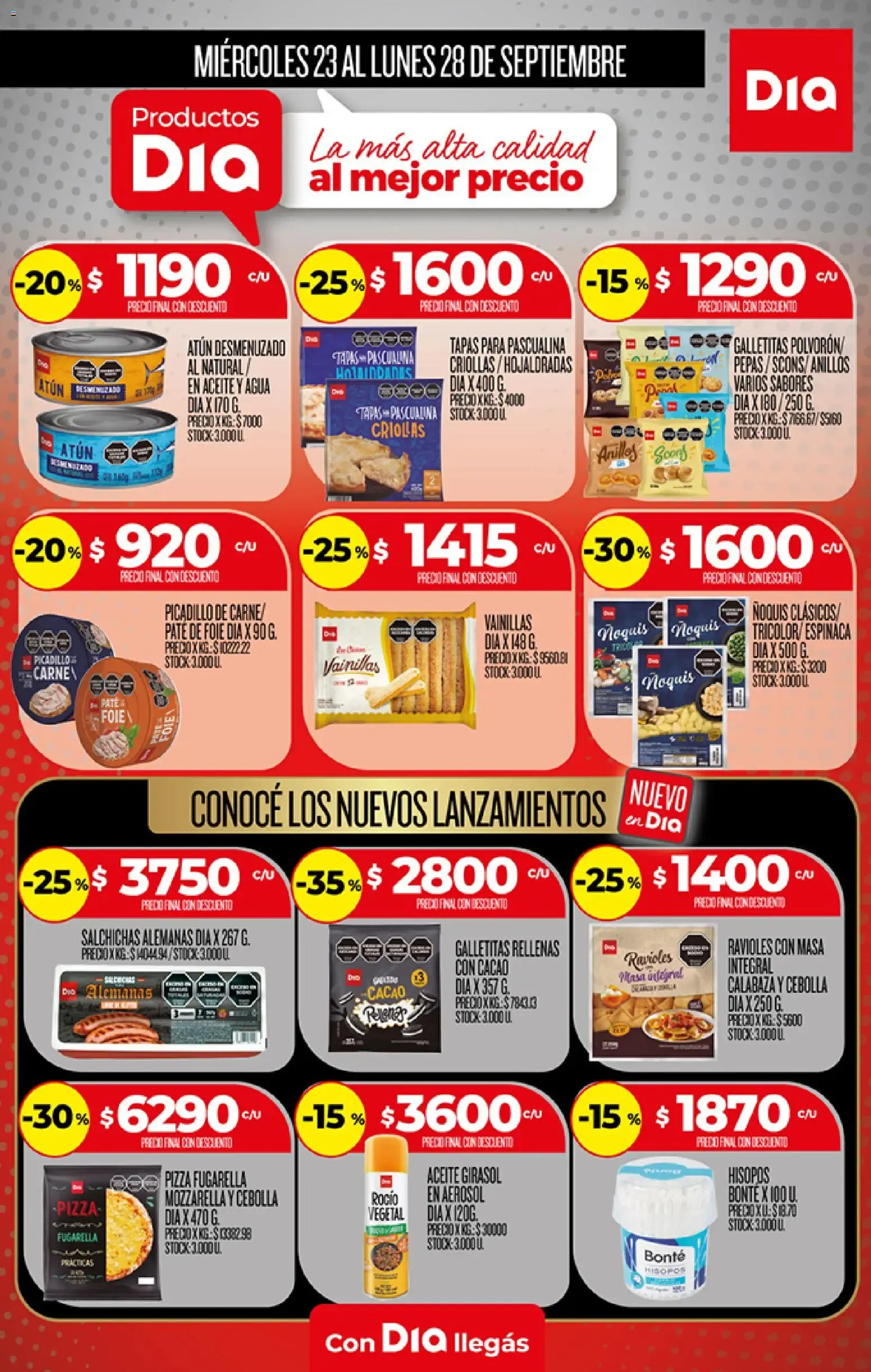 Ofertas de Productos Día - Ofertas del 23 al 28 de Septiembre 23 de septiembre al 28 de septiembre 2026 - Página 1 del catálogo