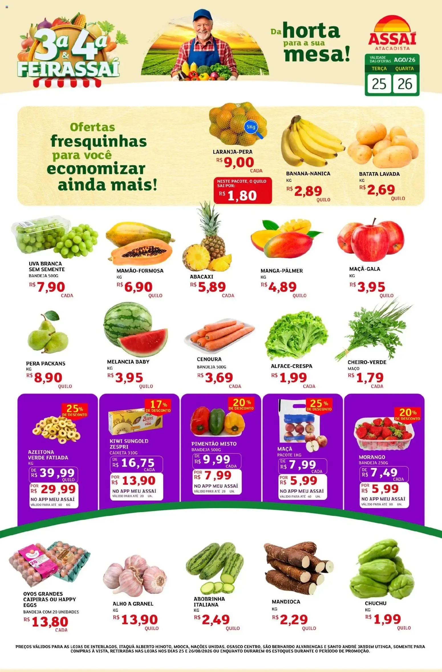 Encarte de Assaí Atacadista ofertas - SP de 25/08/2026 | Promoções Online 25 de agosto até 26 de agosto 2026 - Pagina 1