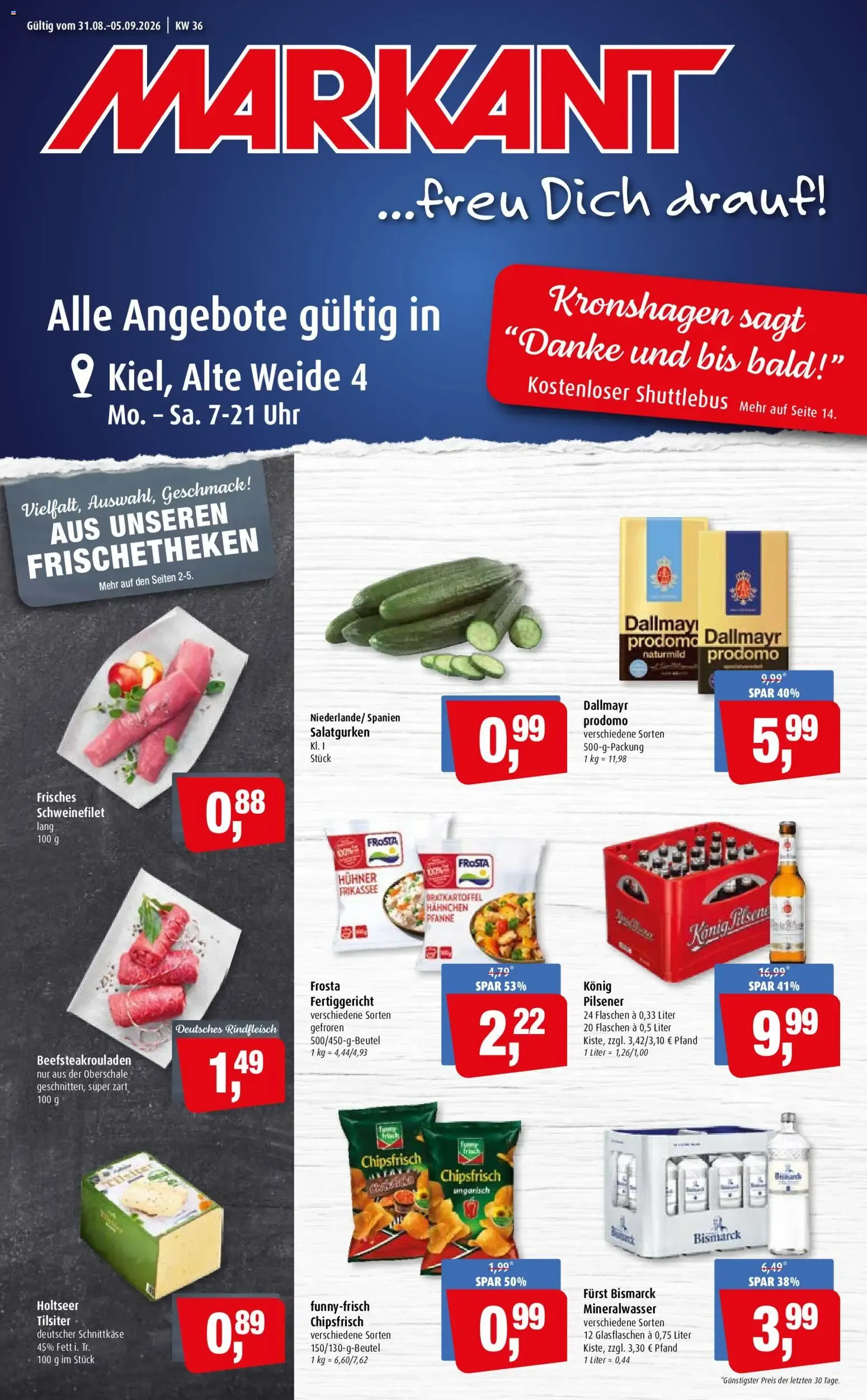 Markant Prospekt (ab 31.08.2026) zum Blättern von 31. August bis 5. September 2026 - Prospekt seite 1