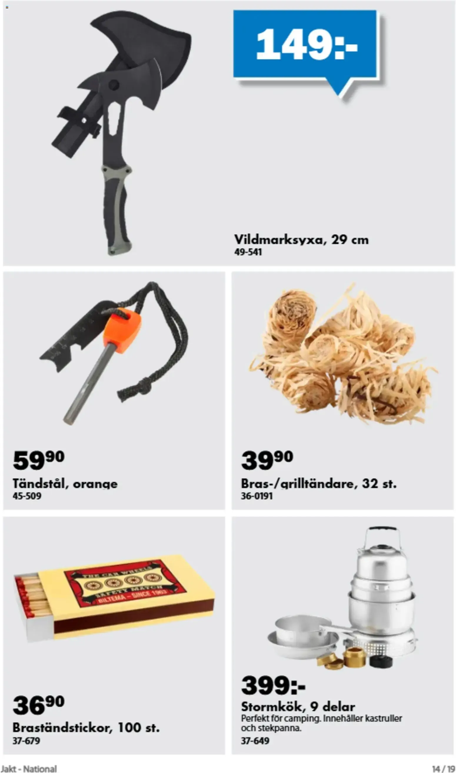 Biltema erbjudanden jakt från 19/08/2026 - 31/10/2026 > Reklamblad nuvarande rabatter från 19 augusti till 31 oktober 2026 - Reklamblad sidor 15