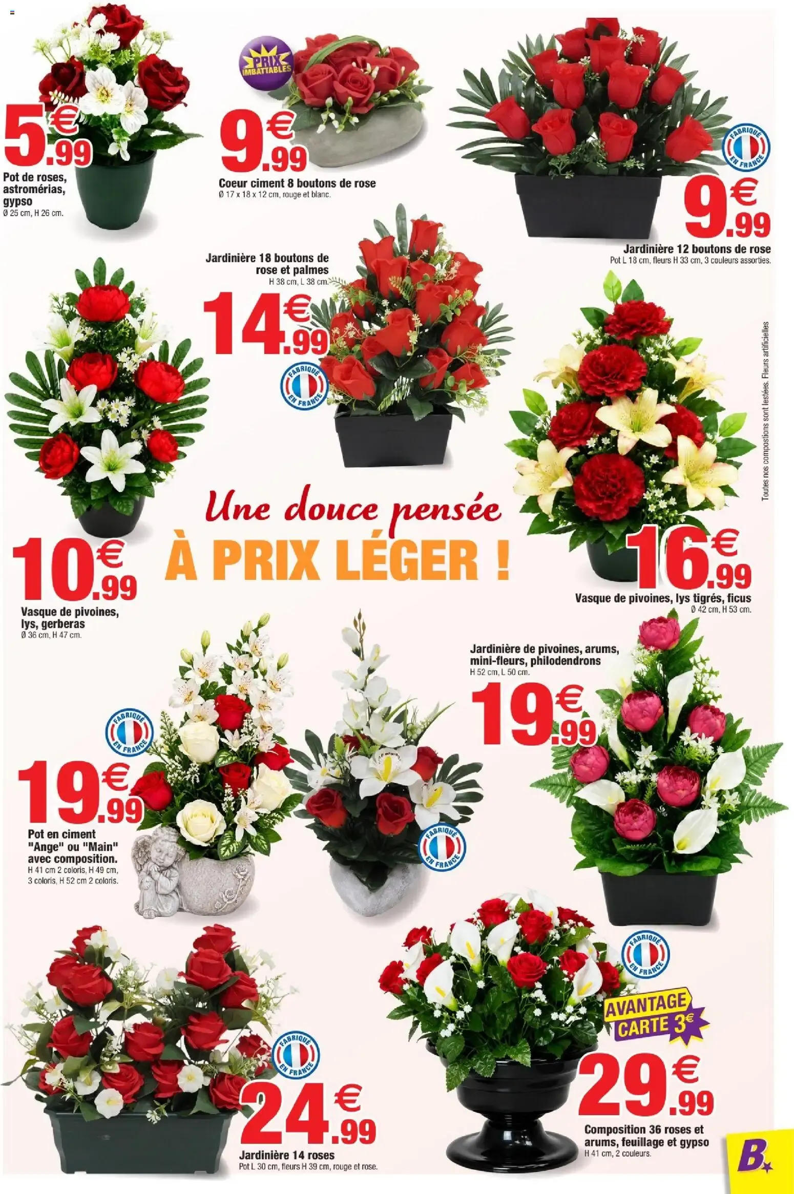 Bazarland: Toussaint, nos precios en flores du 30 septembre au 11 octobre 2026 - Catalogue page 3