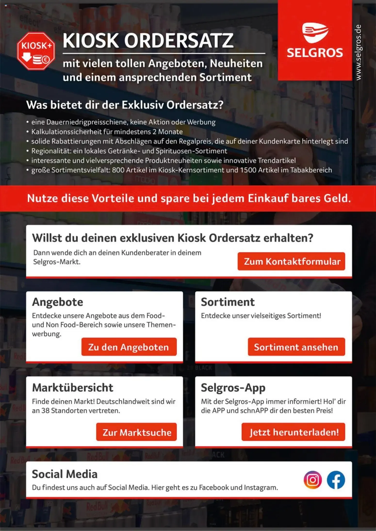 SELGROS EXKLUSIV ORDERSATZ für unsere Profi-Kiosk-Kunden von 1. Juli bis 31. August 2026 - Prospekt seite 2