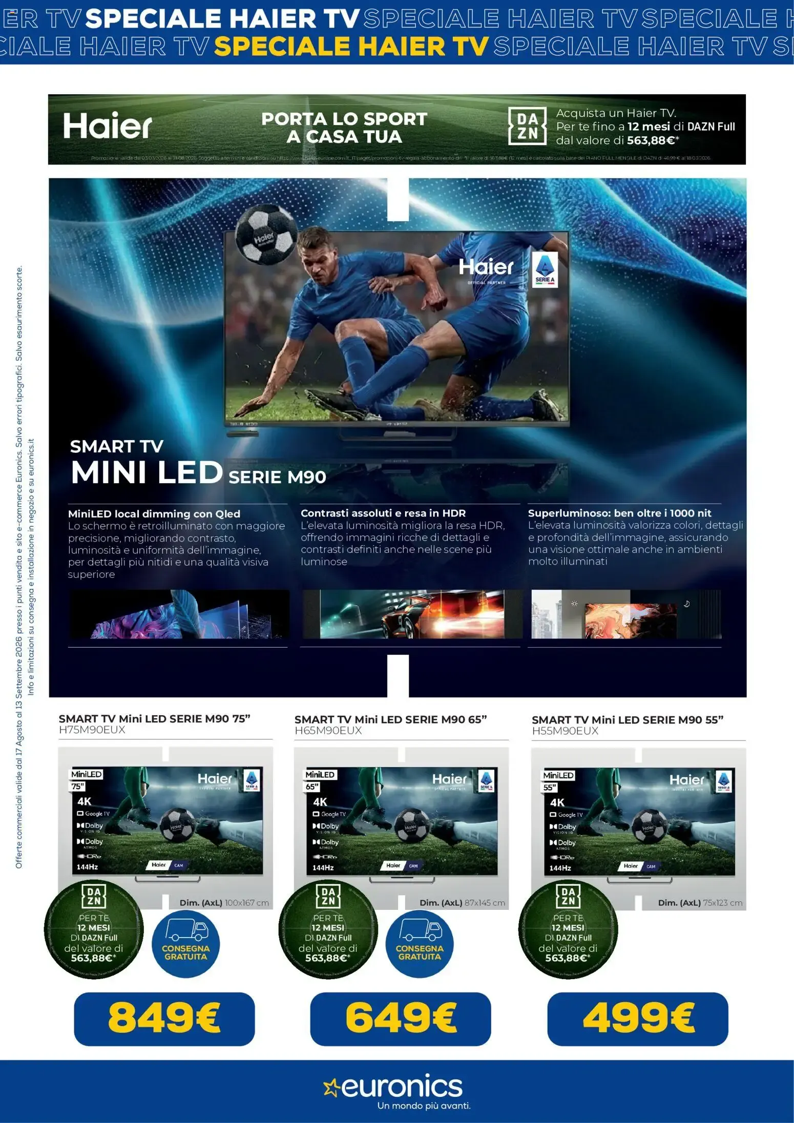 Nuovo Euronics volantino Haier TV dal 17/08/2026 > offerte anteprima 🛍️ da 17 agosto a 13 settembre di 2026 - Pagina del volantino 5