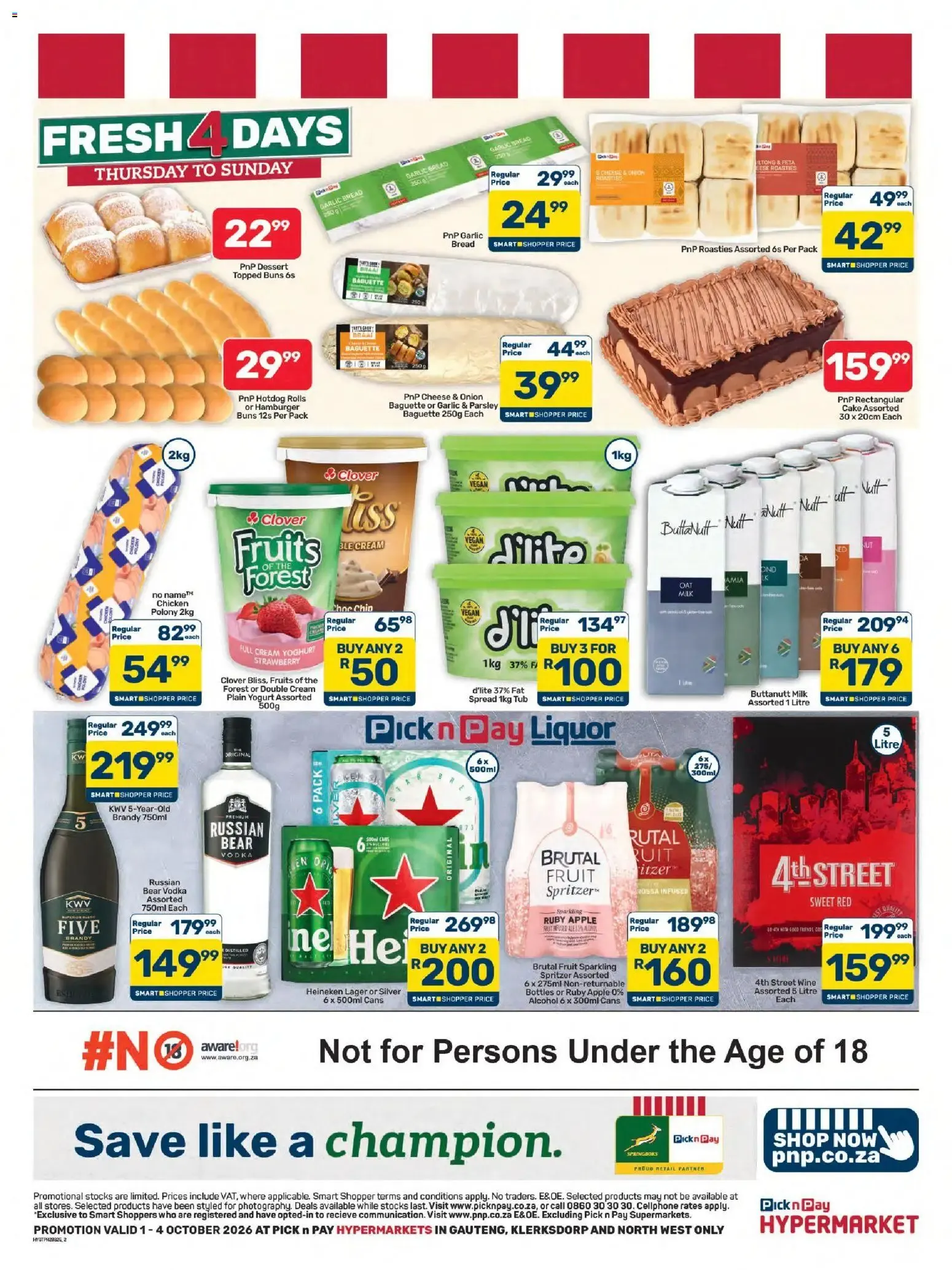 Pick n Pay Inland Provinces - Hypermarket Fresh Specials (01/10/2026 - 04/10/2026) Online from 1 October to 4 October 2026 - Catalogue Page 2
