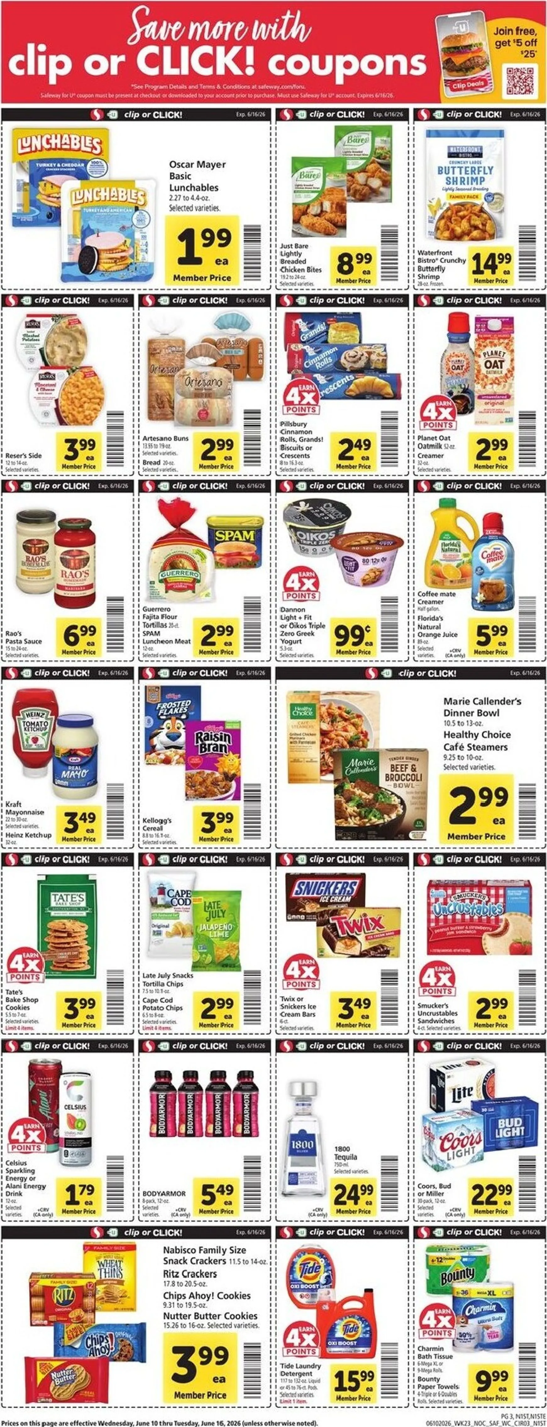 Weekly ad Current Safeway leaflet valid from Wednesday 06/10/2026 to Tuesday 06/16/2026 from June 10 to June 16 2026 - Page 3