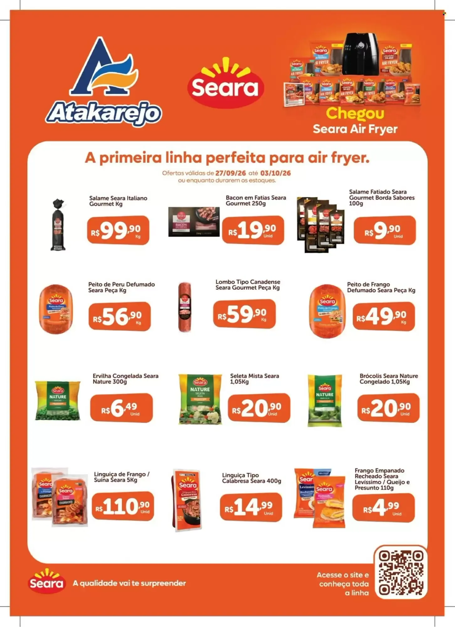 Encarte de Atakarejo - Ofertas Seara Air Fryer 27 de setembro até 3 de outubro 2026 - Pagina 1
