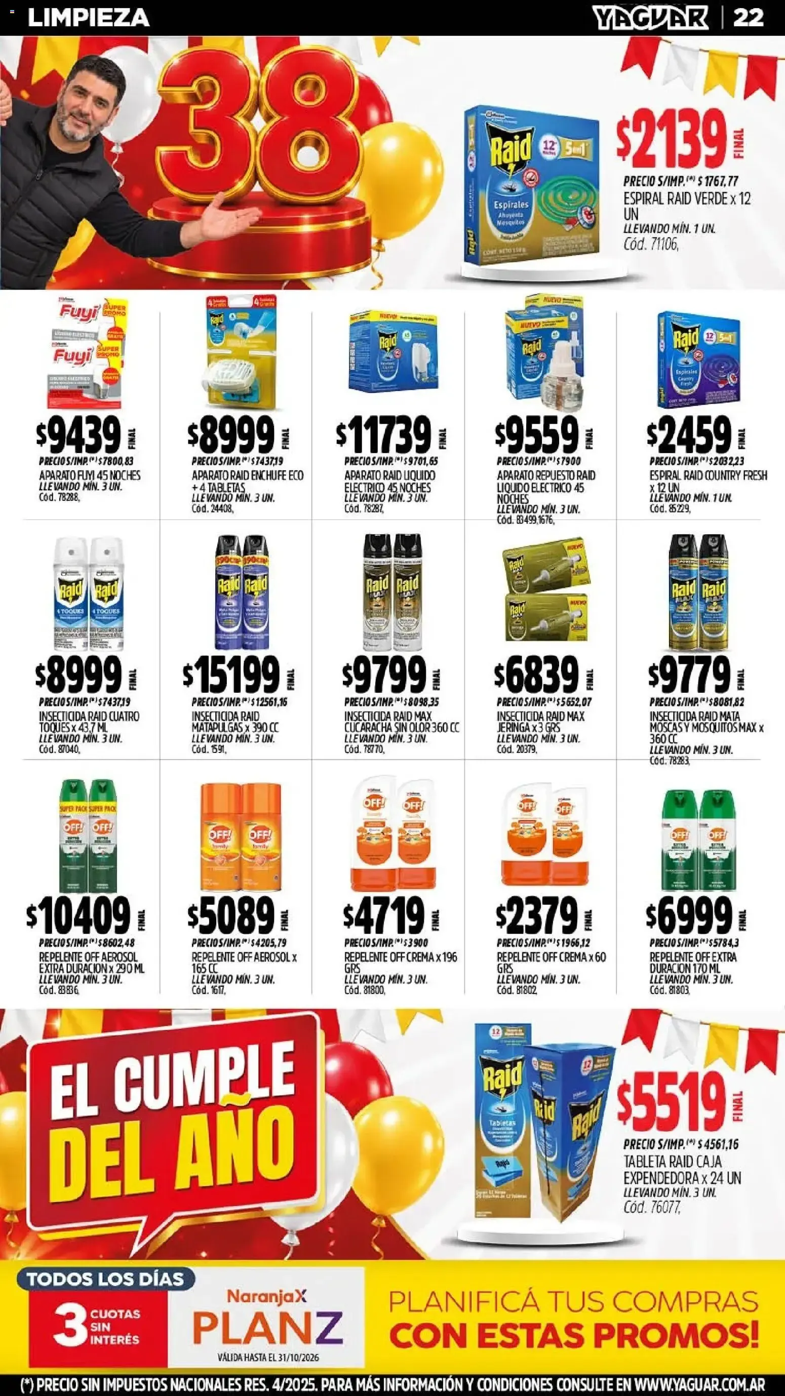 Ofertas de Yaguar - El Cumple del Año 38 5 de octubre al 10 de octubre 2026 - Página 20 del catálogo