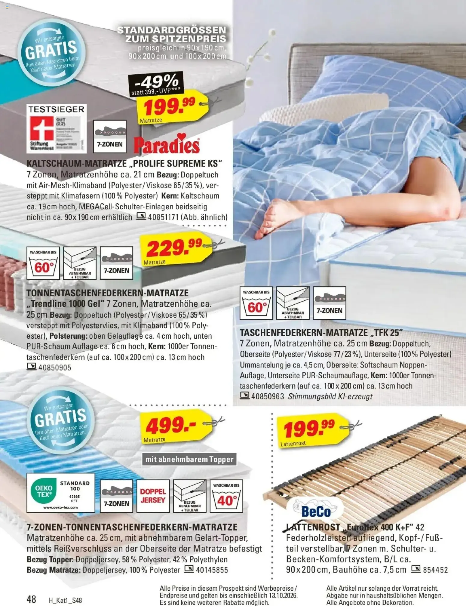 Höffner – IMMER BESSER! von 28. September bis 13. Oktober 2026 - Prospekt seite 48
