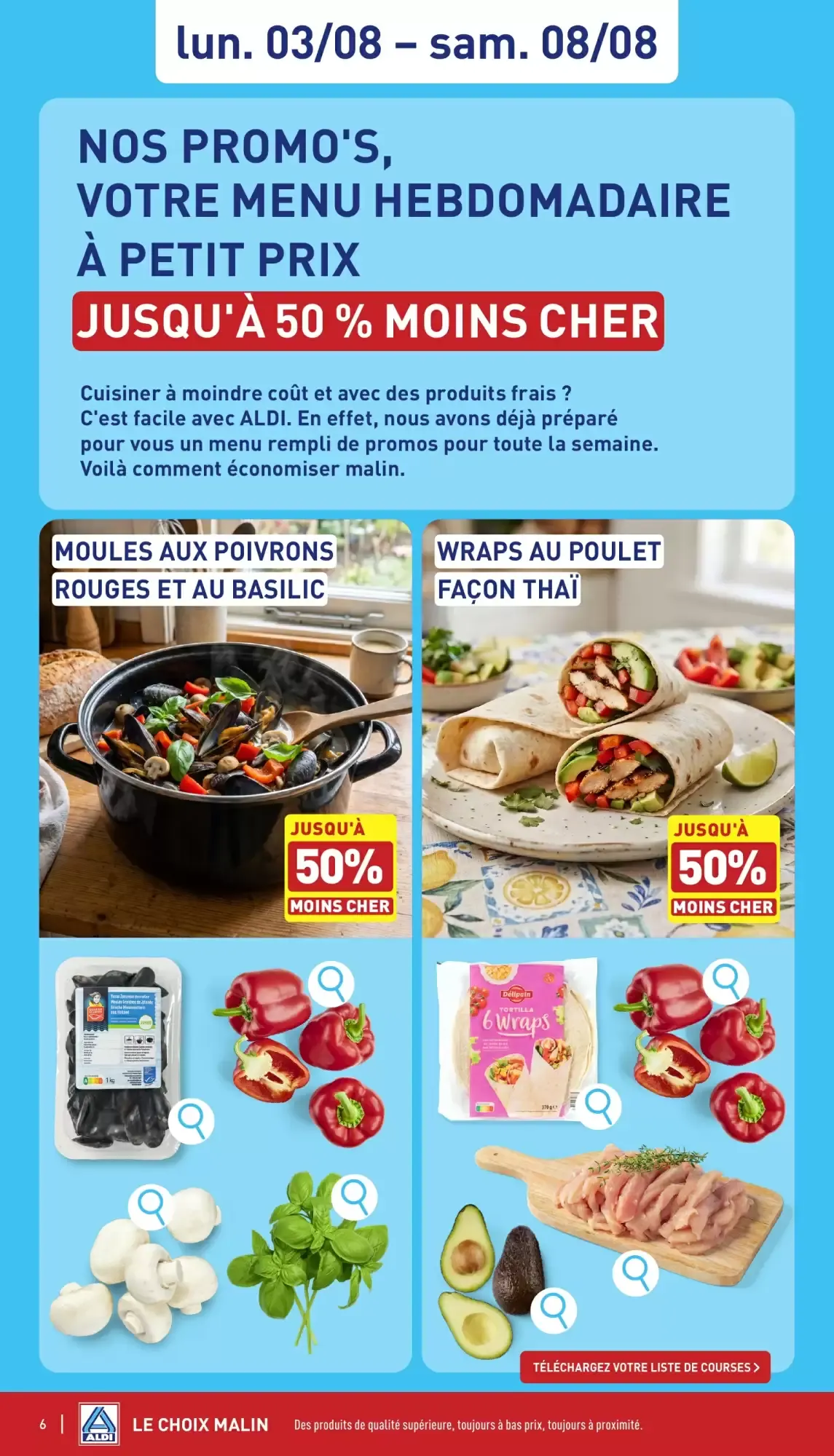 ALDI Dépliant du lun. 10/08 au ven. 14/08 van 10 augustus tot 14 augustus 2026 - folder pagina 6